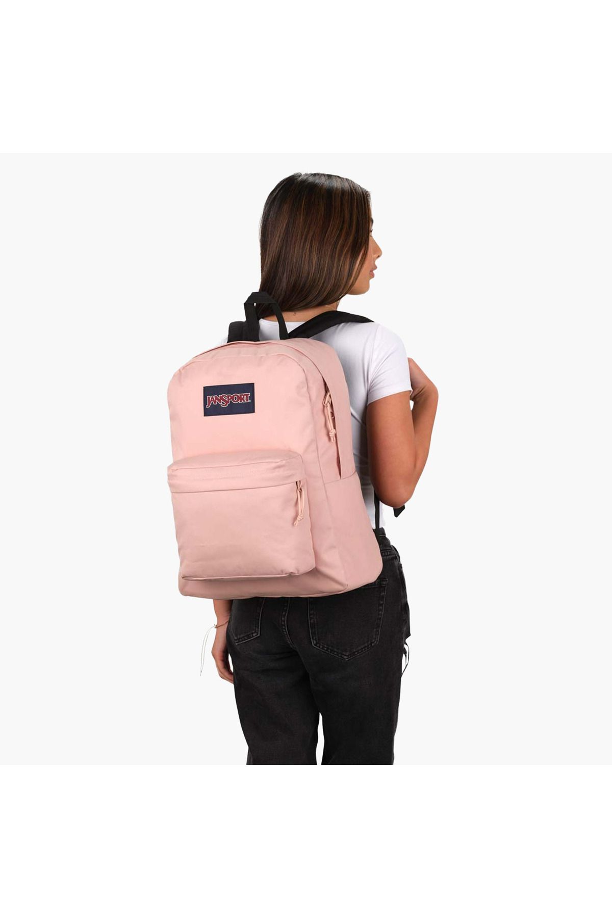 Jansport-Solid Backpack with Adjustable Straps and Zip Closure - 60x40x46 cms 7
