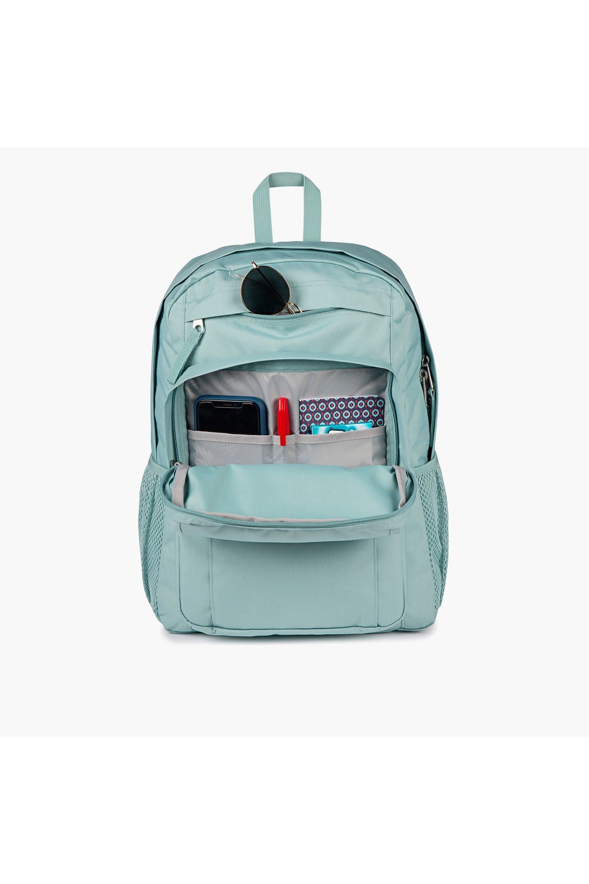 Jansport-Solid Backpack with Adjustable Straps and Zip Closure - 14x32x42 cms 6