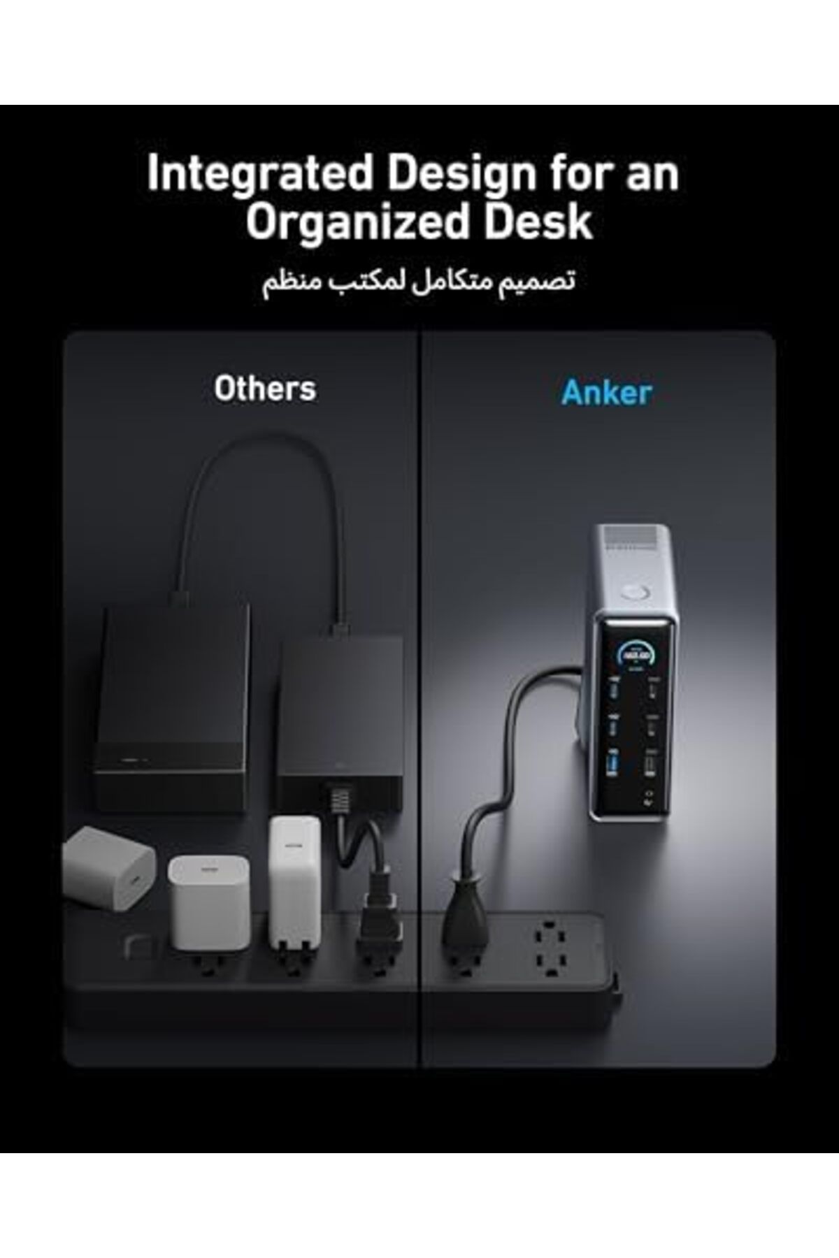 Anker-Prime Charging Docking Station, 14-Port with 160W Max Output and Built-In GaN AC-DC Power 8