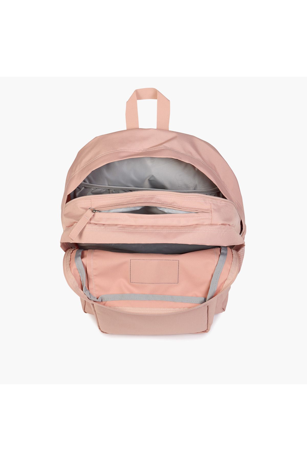 Jansport-Solid Backpack with Adjustable Straps and Zip Closure - 19x33x5 cms 7