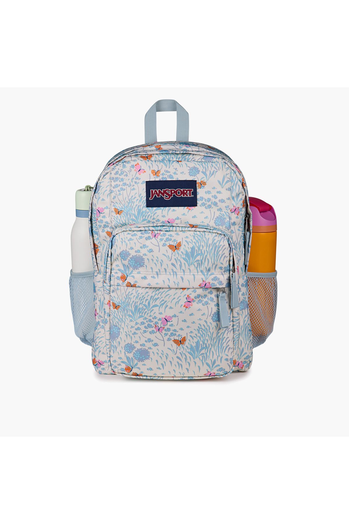 Jansport-Butterfly Print Backpack with Adjustable Straps and Zip Closure - 19x33x5 cms 4