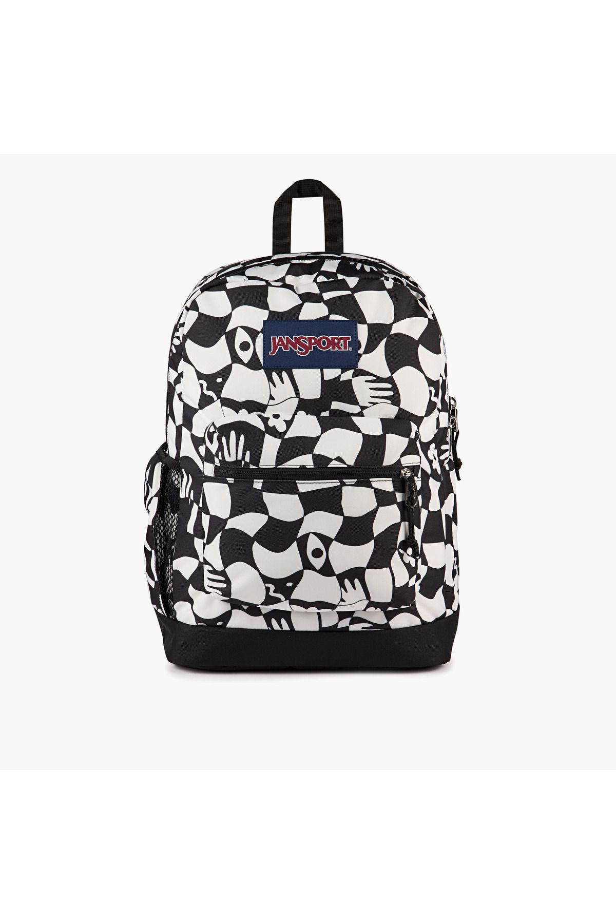 Jansport-حقيبة ظهر مطبوعة من جانسبورت بأحزمة قابلة للتعديل وسحاب للإغلاق - ١٥×٣٢×٤٢ سم 1