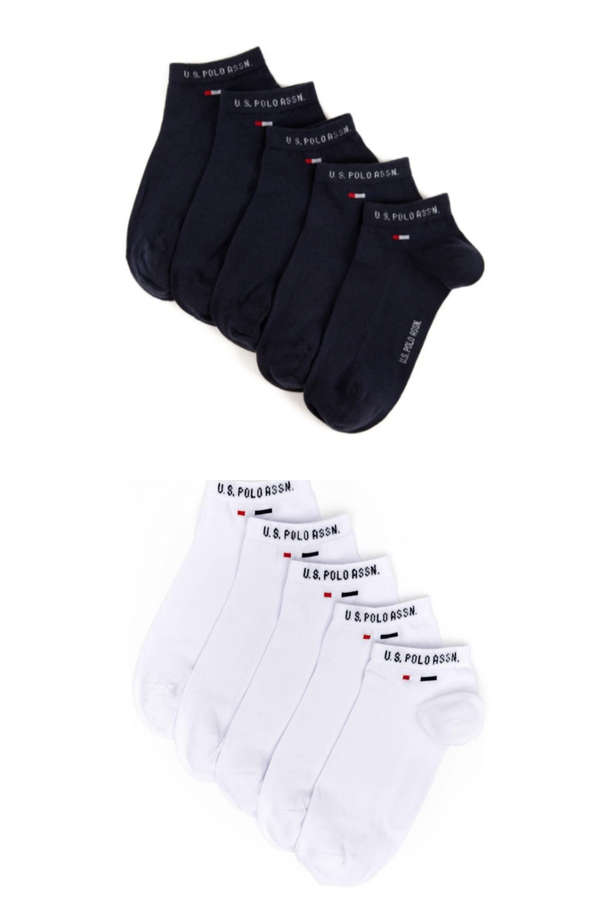 یو اس پولو بسته 10 عددی جوراب ساق بلند - سایز معمولی - طراحی شیک و راحت (مردانه/زنانه)