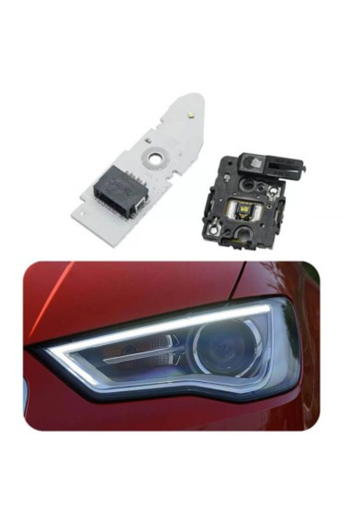 Xenon Bright-Set of LED Modules for reconditioning Daytime Running Lights DRL left headlight Audi A3 8V 5