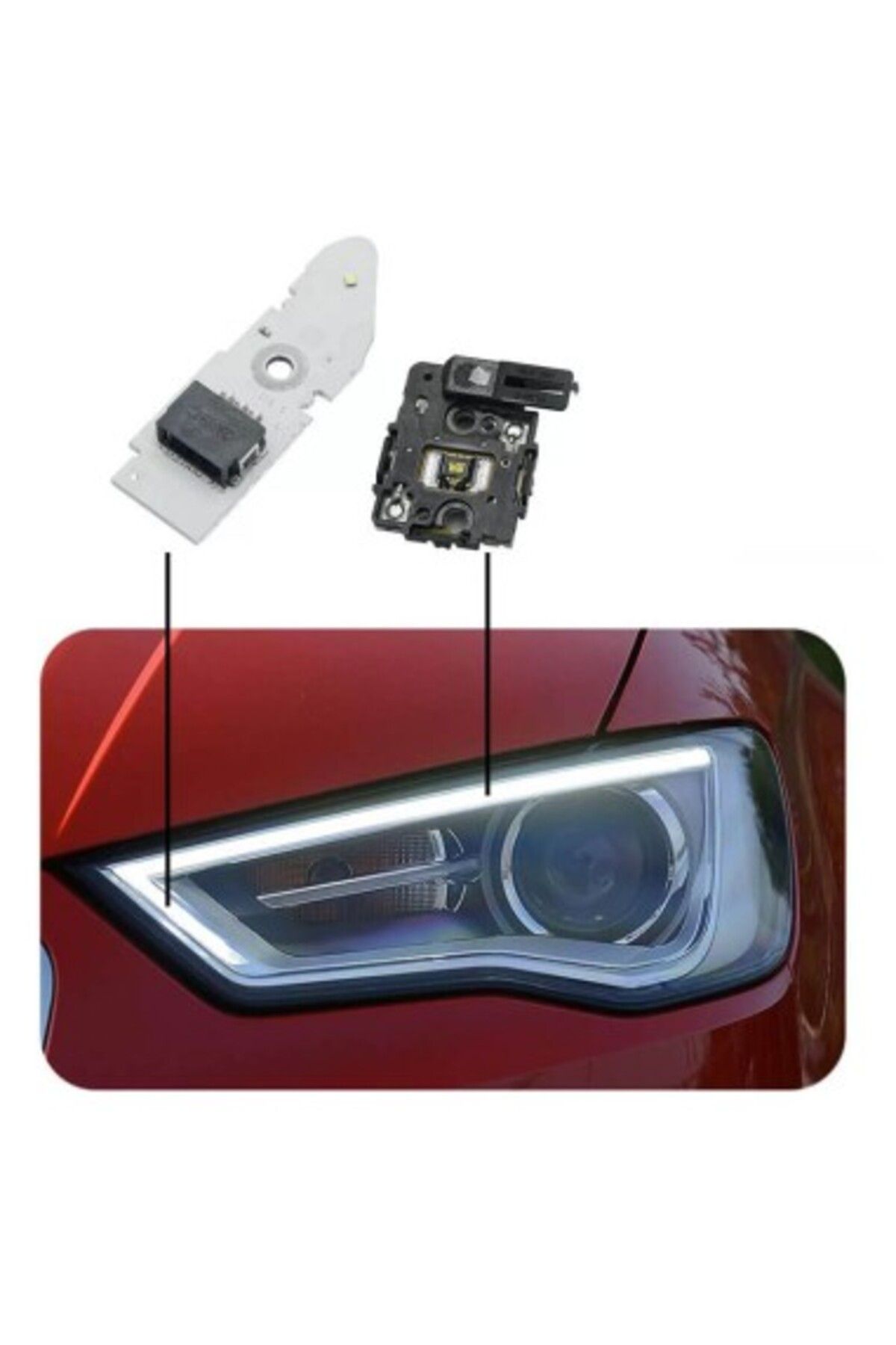 Xenon Bright-Set of LED Modules for reconditioning Daytime Running Lights DRL left headlight Audi A3 8V 4
