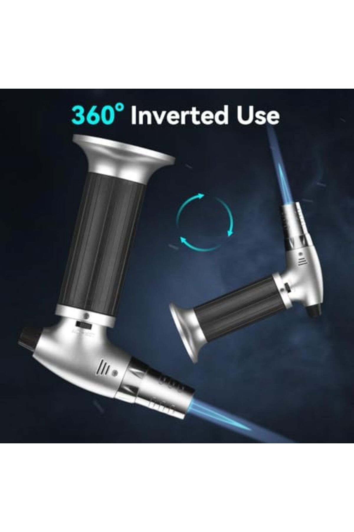 Bonjour-Portable Culinary Blow Torch Chef Cooking Torch Lighter Butane Refillable With Safety Lock For 5