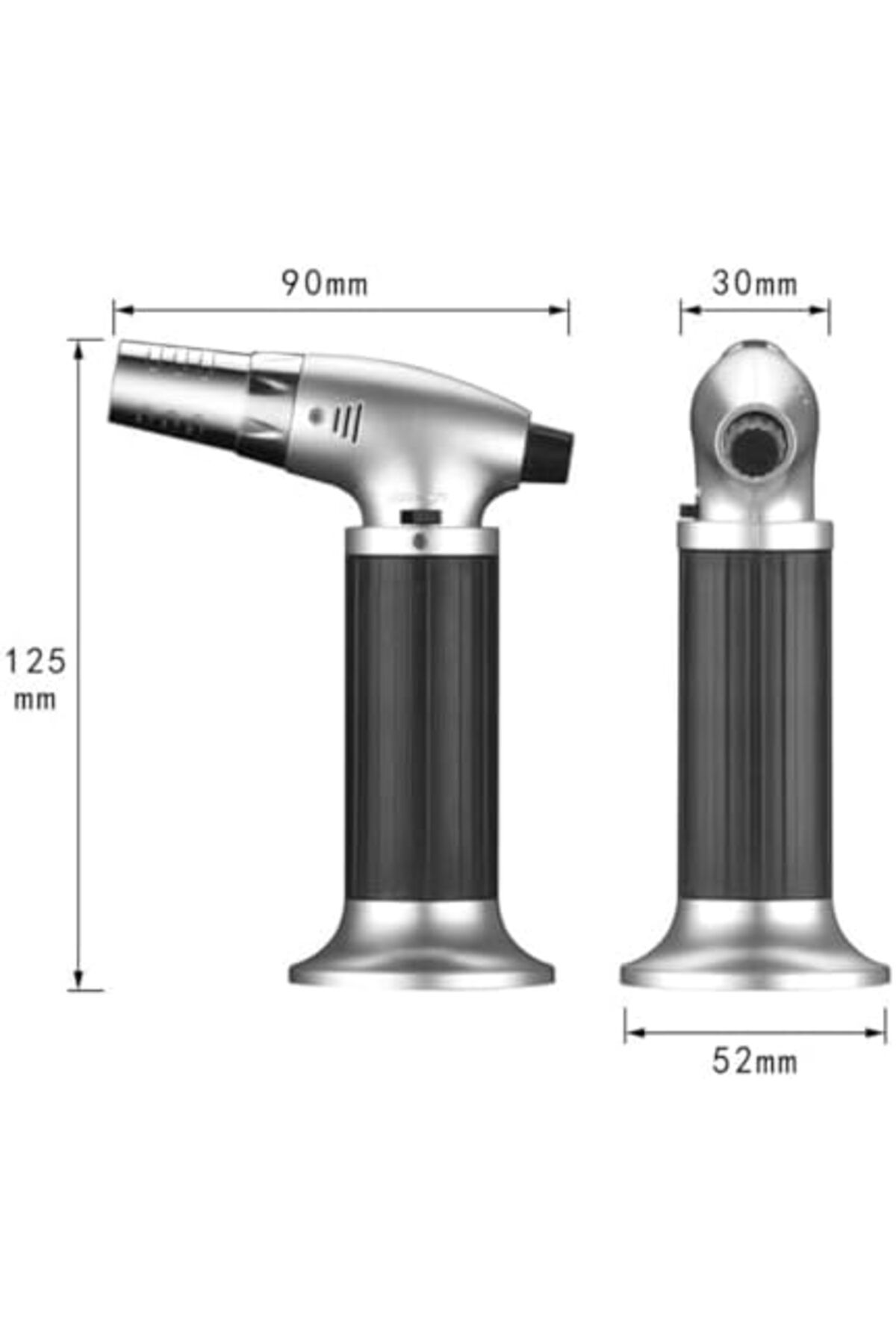 Bonjour-Portable Culinary Blow Torch Chef Cooking Torch Lighter Butane Refillable With Safety Lock For 7