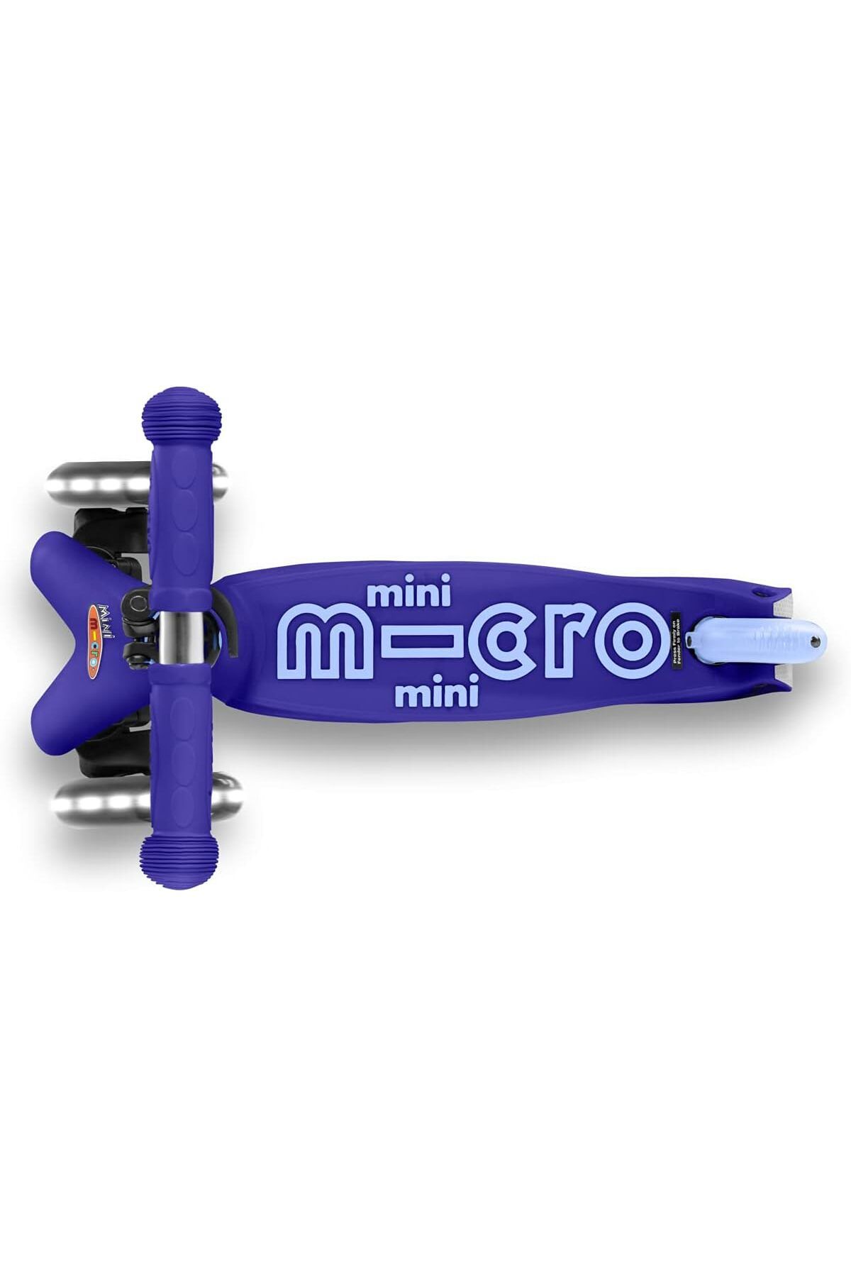 Micro-Scooters - Mini Deluxe Blue with LED Wheels MMD142 |Adjustable Handlebar |3 Wheels |Max Load 5 5