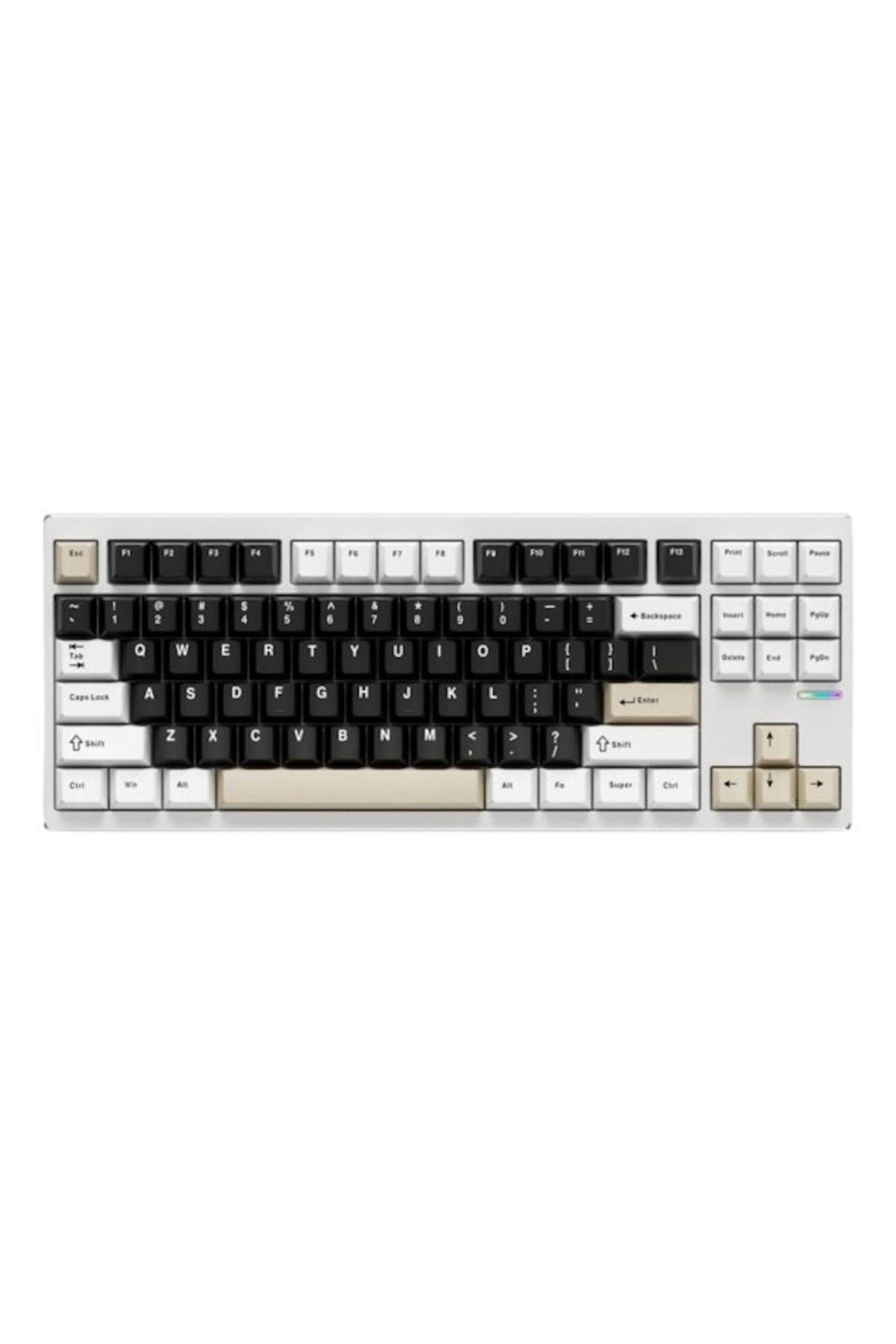 MCHOSE GX87S Milky Brown %80 Mist Blue Switch RGB Kablosuz Hotswap