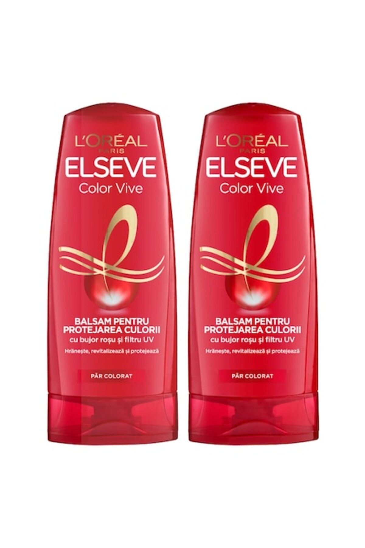 ELSEVE-Set 2 Bucati Balsam de Par Elseve Color Vive pentru Par Vopsit, 400 ml 1