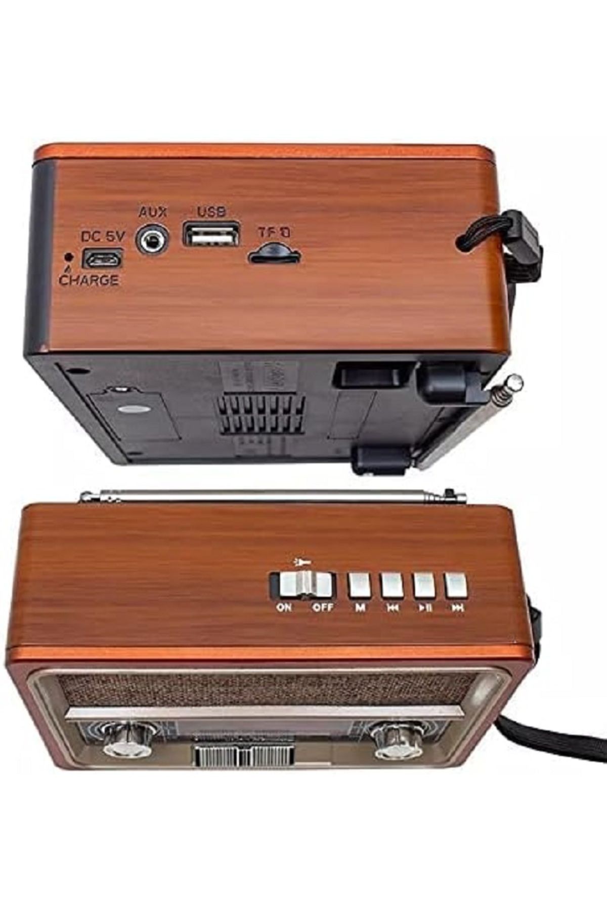 DLC-Shine Best Retro Bluetooth USB Radio with Hi-Fi Speaker & DSP 4