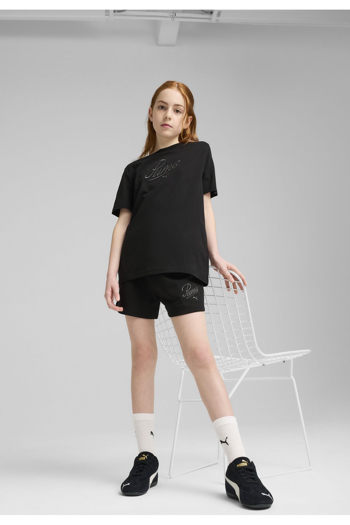 Puma-Essentials Script Tee Youth 5