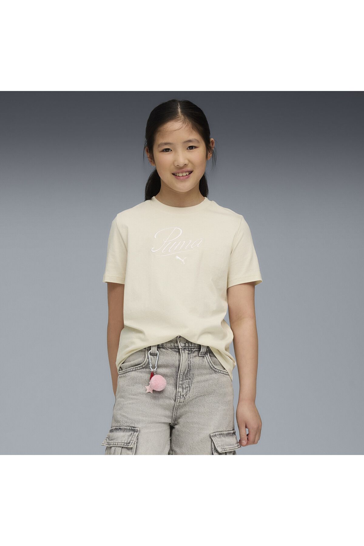 Puma-Essentials Script Tee Youth 2