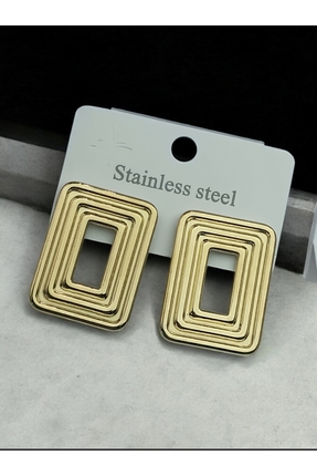 MODA Geometrik Gold Küpe