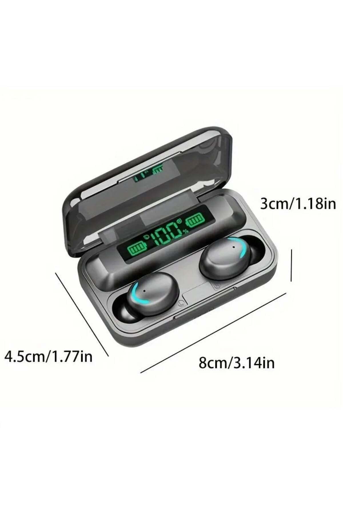 divendi-ro-Căști Bluetooth, fără fir, afișaj LED, control tactil, reducere a zgomotului și baterie externă 10