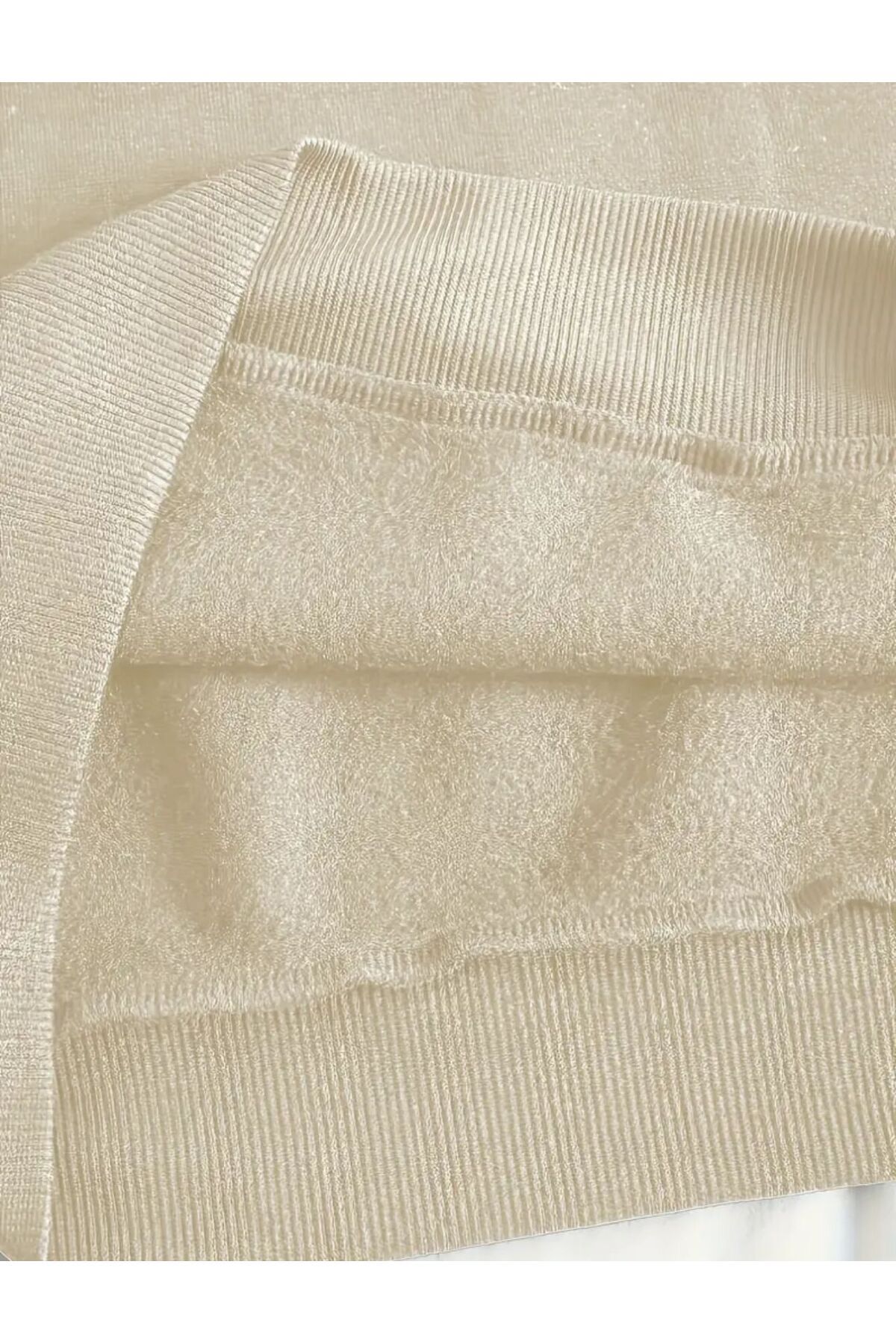 caddekombin  Karahindiba Baskılı Bisiklet Yaka Bej Sweatshirt - Görsel 4