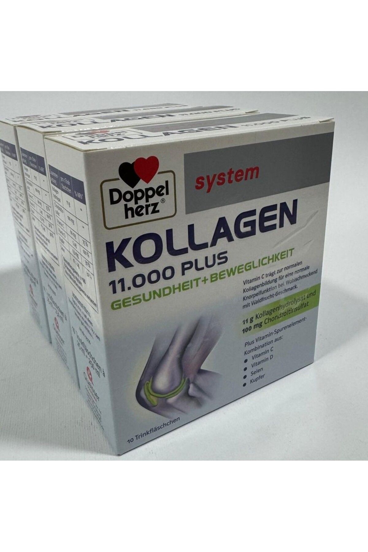 Doppelherz Kollagen 11.000 Plus 3 X 10flacoane Unidoza Doppelherz - One Size