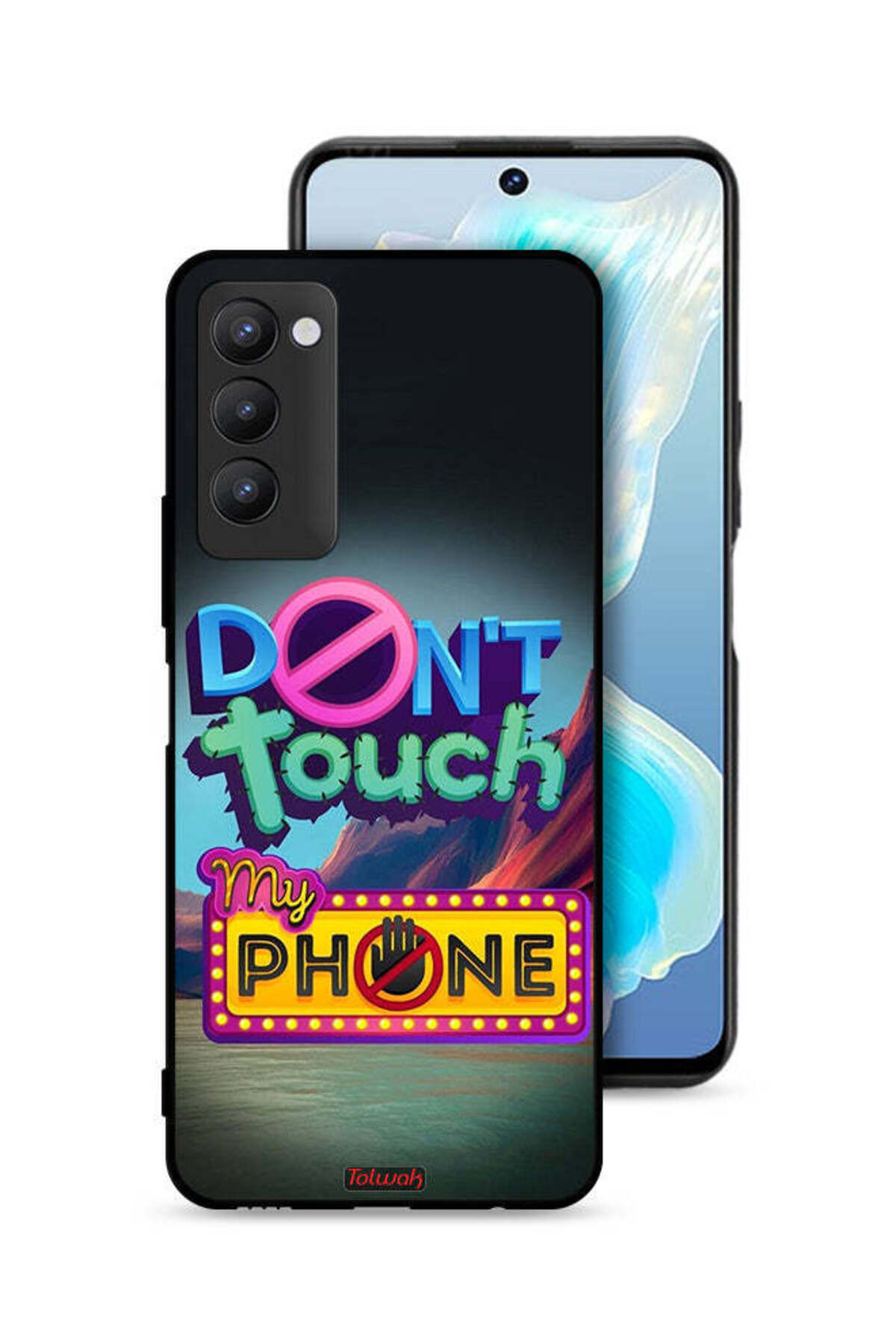 Tolwak-Tecno Camon 18 Protective Case Cover Do Not Touch My Phone 1
