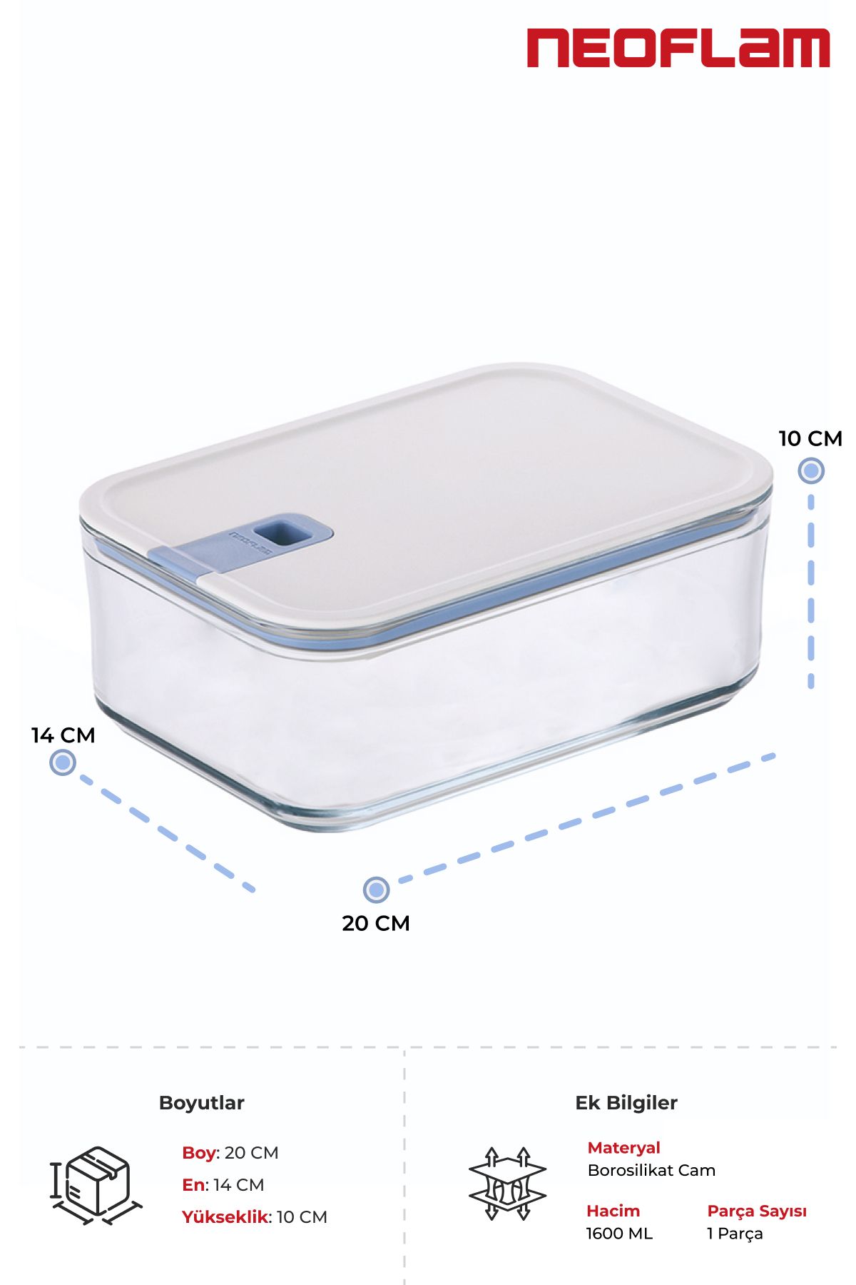 NEOFLAM-Perfect Seal Deep Glass Storage Container 1600 ml 3