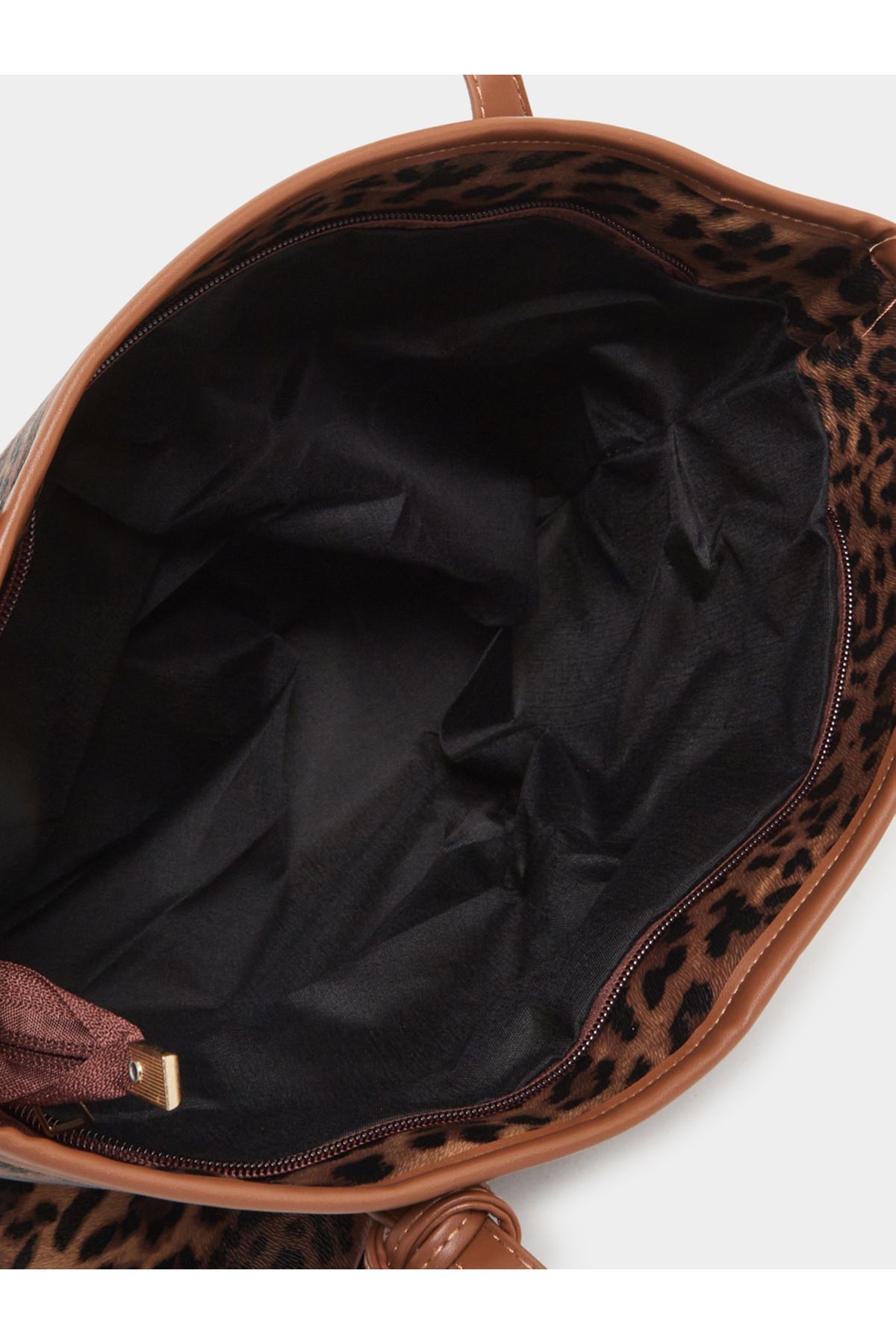 Styli-Leopard Print Tote Bag with Dual Handle 4