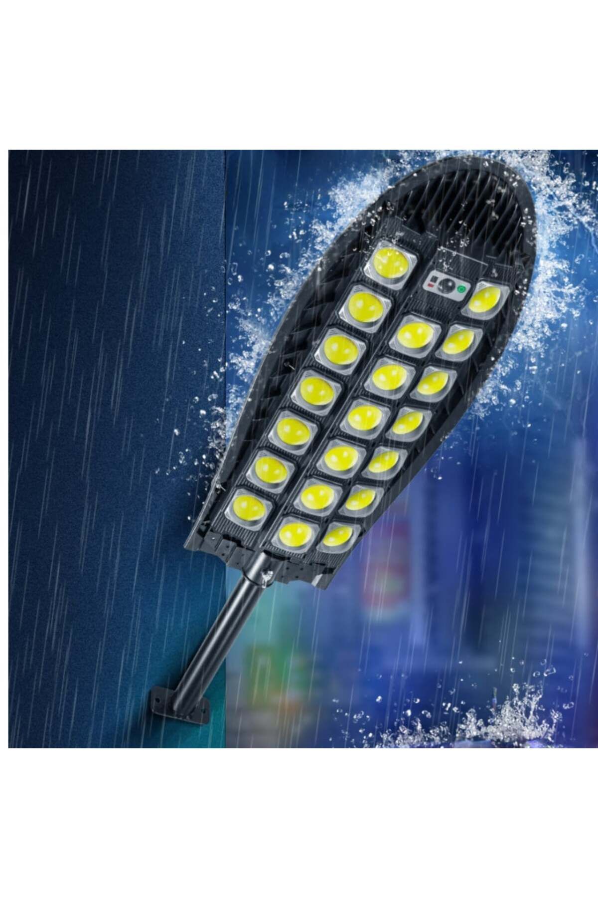 divendi-ro-Solar street lamp W7102B-7 with 20 COB LEDs, motion sensor and remote control, IP65, black 5