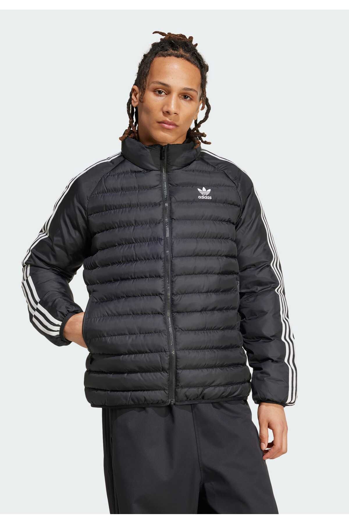 adidas Padded Collar Erkek Mont görsel 8