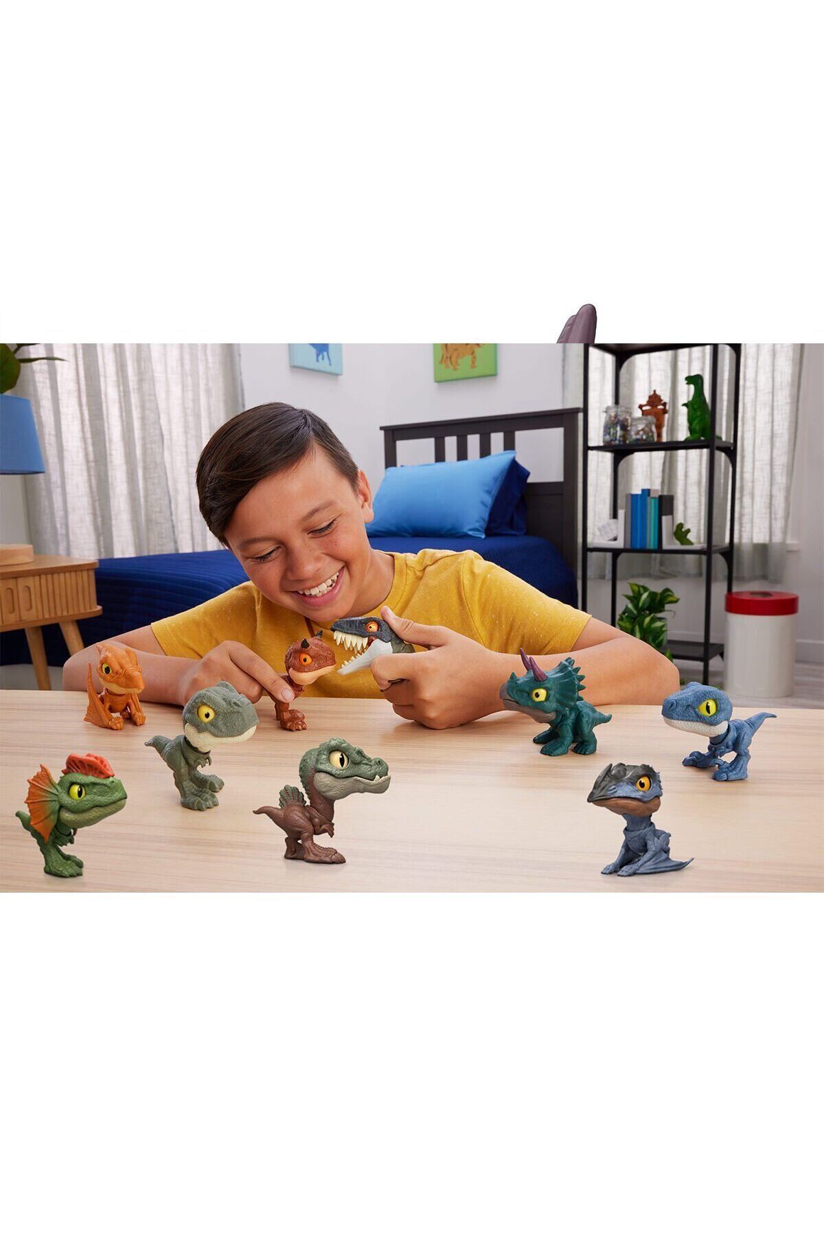 Easy Tedarik-Jfc86 Jurassic World Mighty Little Biter Figures 8