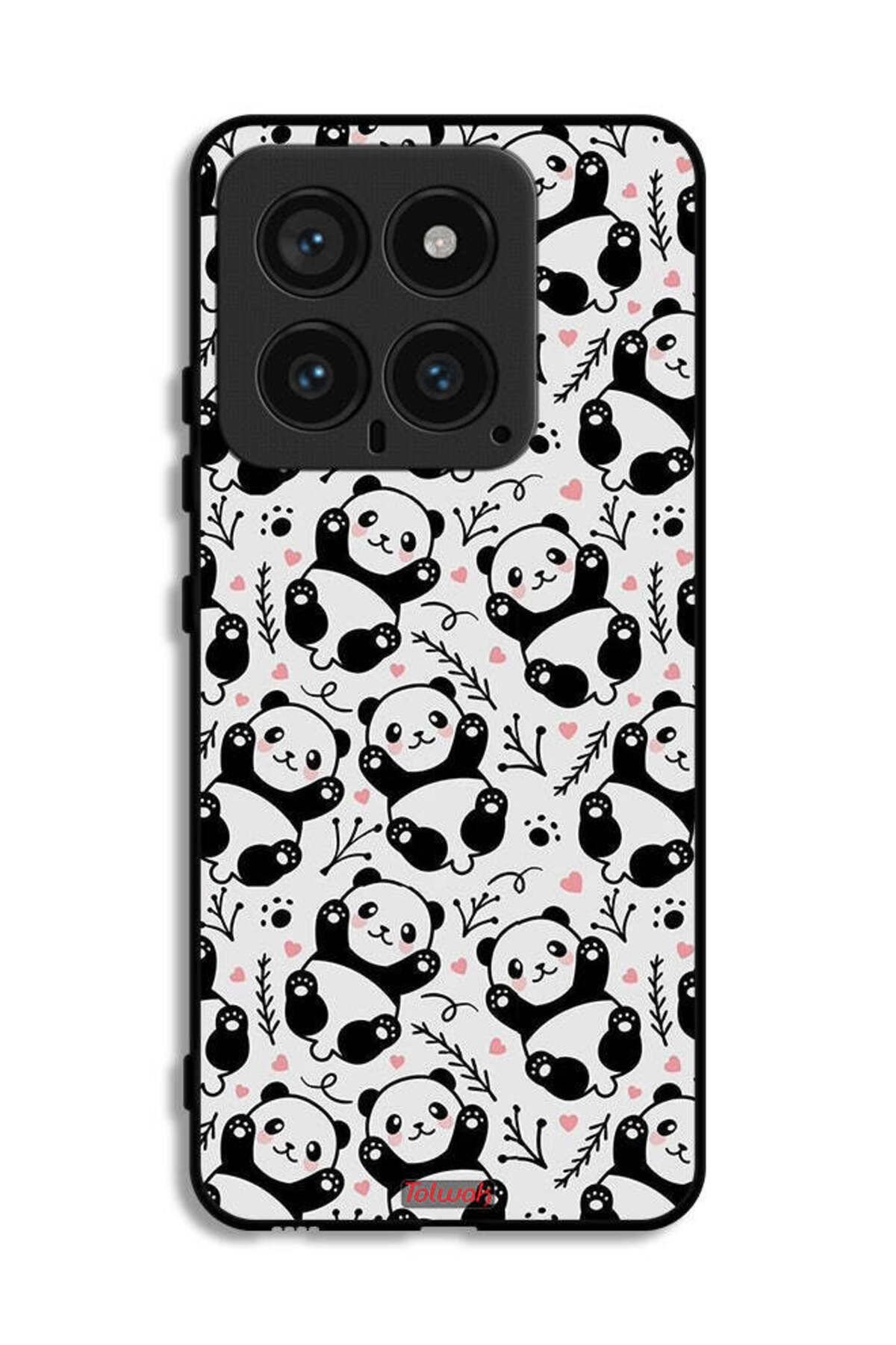 Tolwak-Xiaomi 14 Protective Case Cover Pattern Of Panda 1