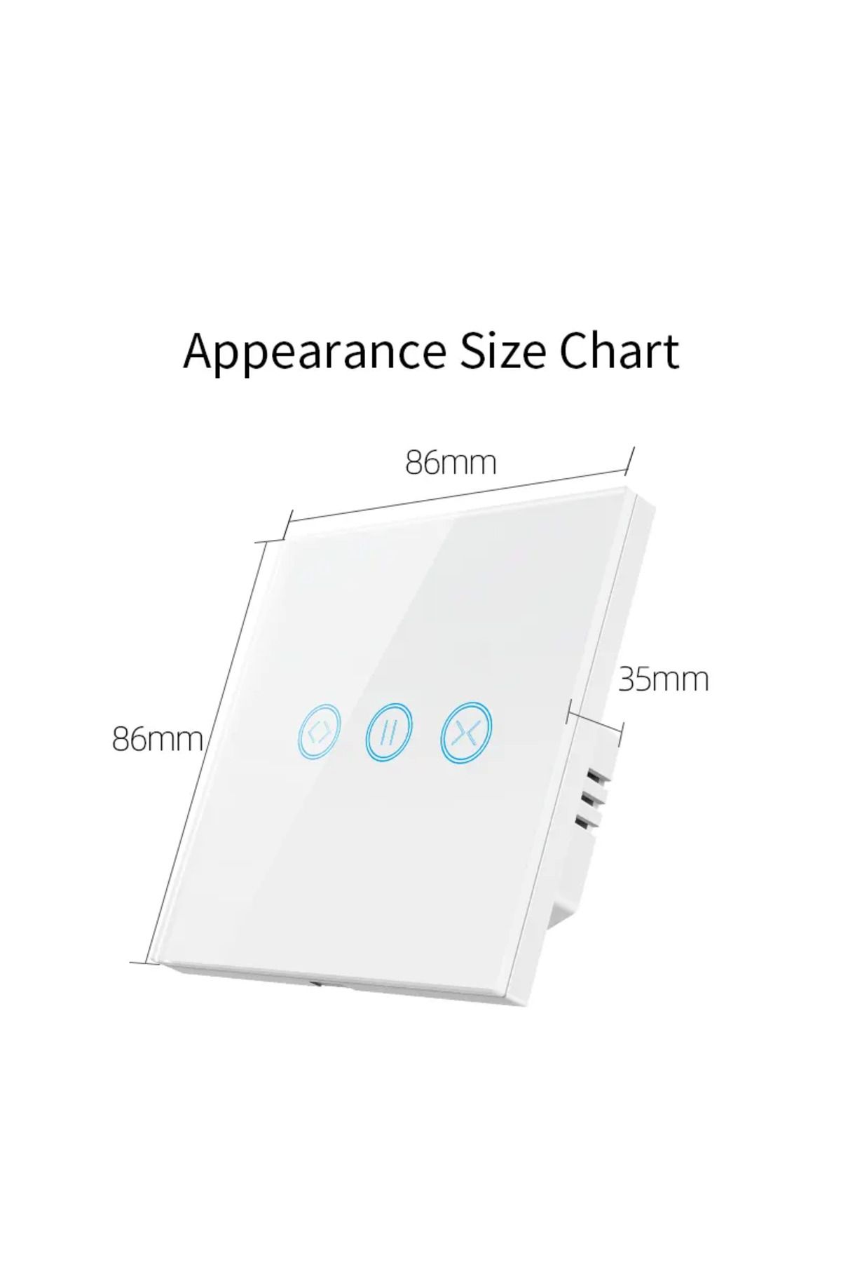 Generic-Smart switch to control the curtain or shutter - white 2