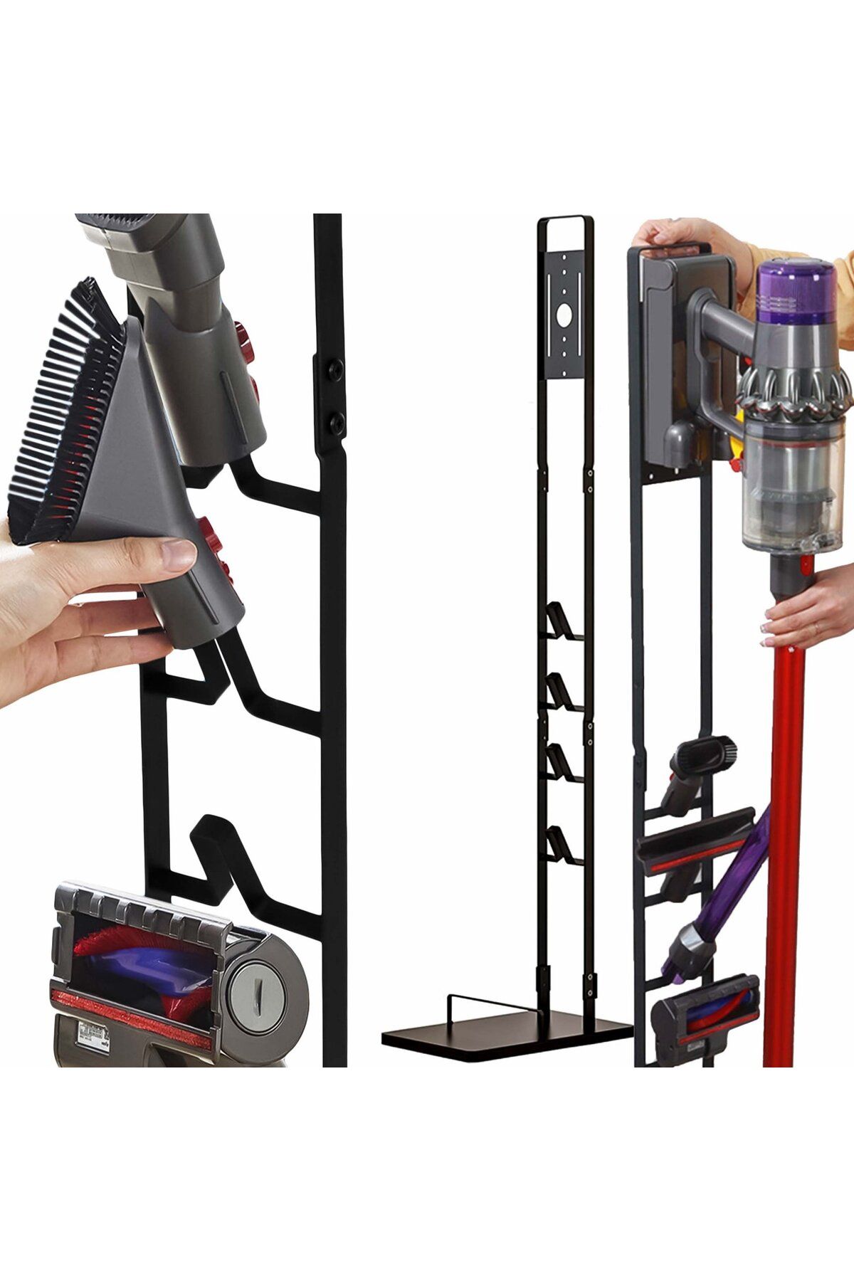 NewEvo-Suport premium pentru aspirator Dyson, V15 V12 V11 V10 V8 V7 V6 GEN5, montare fără găuri în pereți 7