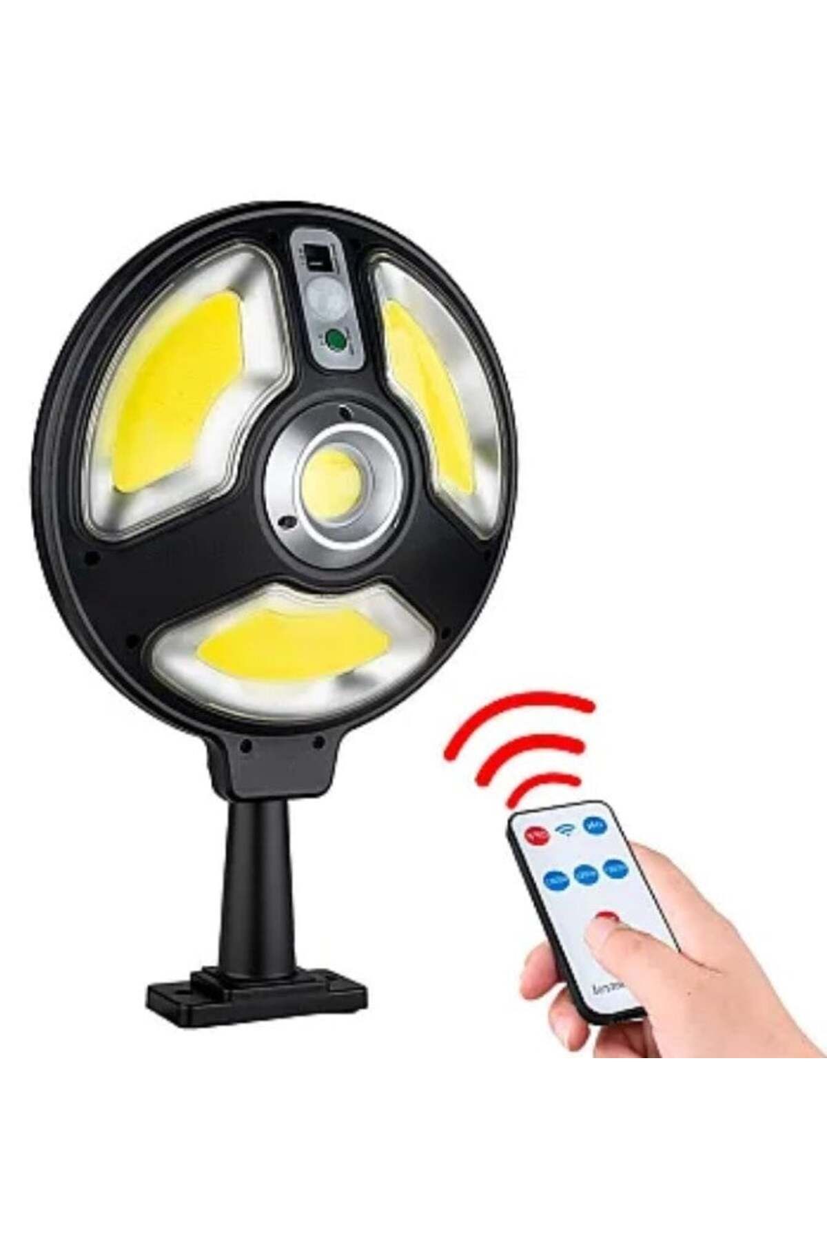 divendi-ro-Round Solar Lamp 120 LED 1288B SMD 120 LED 1288B SMD 3 Modes + Sensor and Remote Control 5
