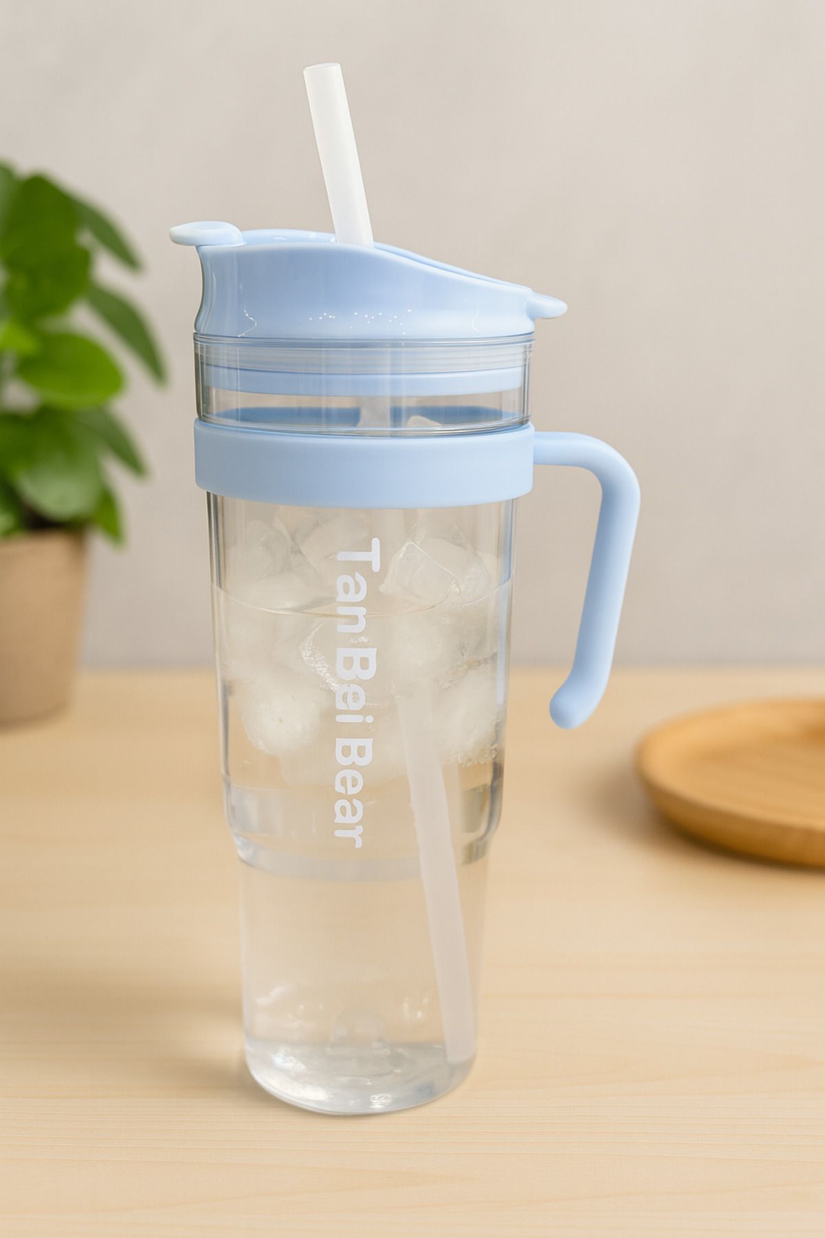İNTER LİFE-Motivational Water Bottle with Handle and Straw Suitable for Daily Use Bpa-Free Water Bottle Suitable for Detox 1.2 ml 4