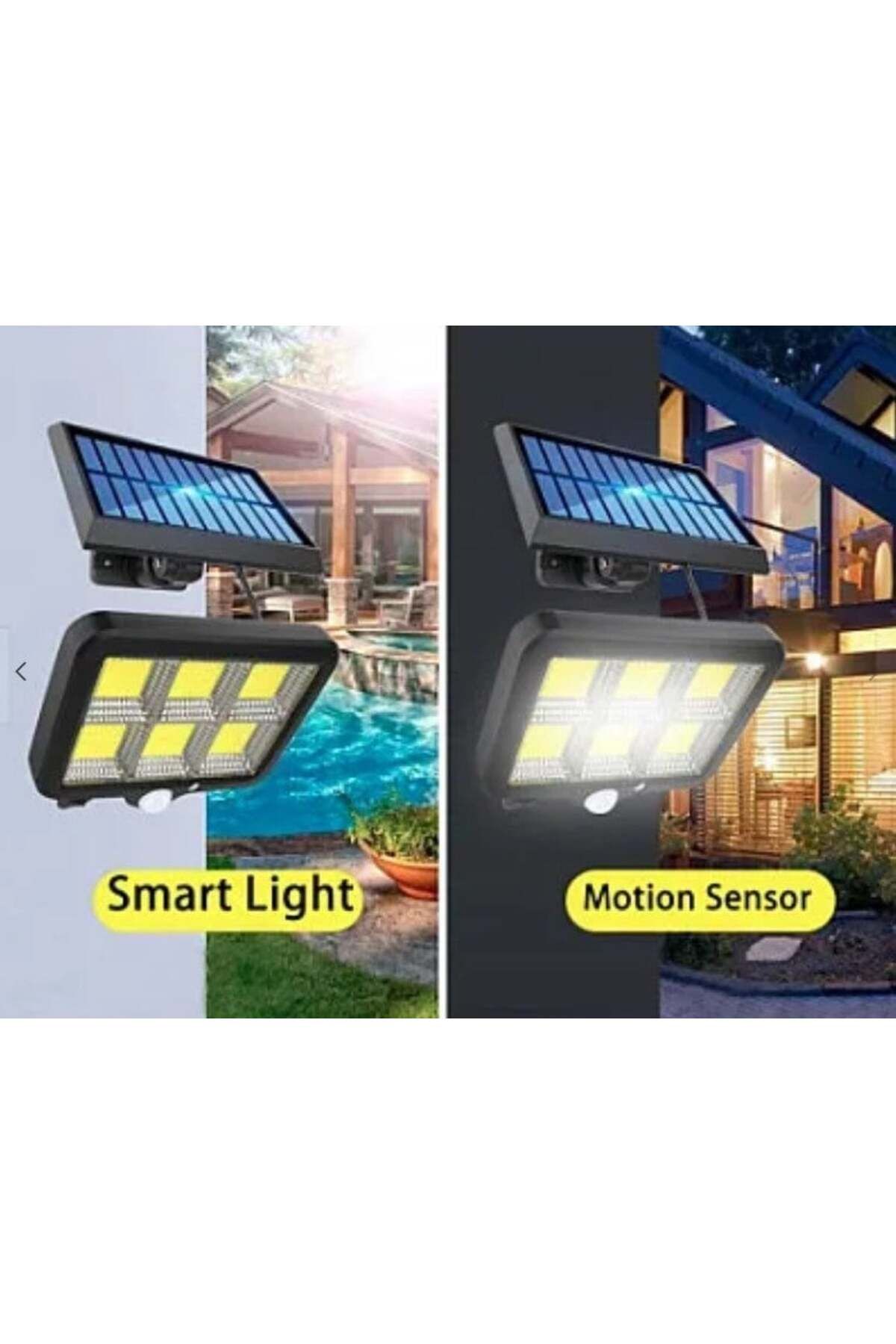 divendi-ro-Solar spotlight 128 LED 6 COB with sensor and remote control 4