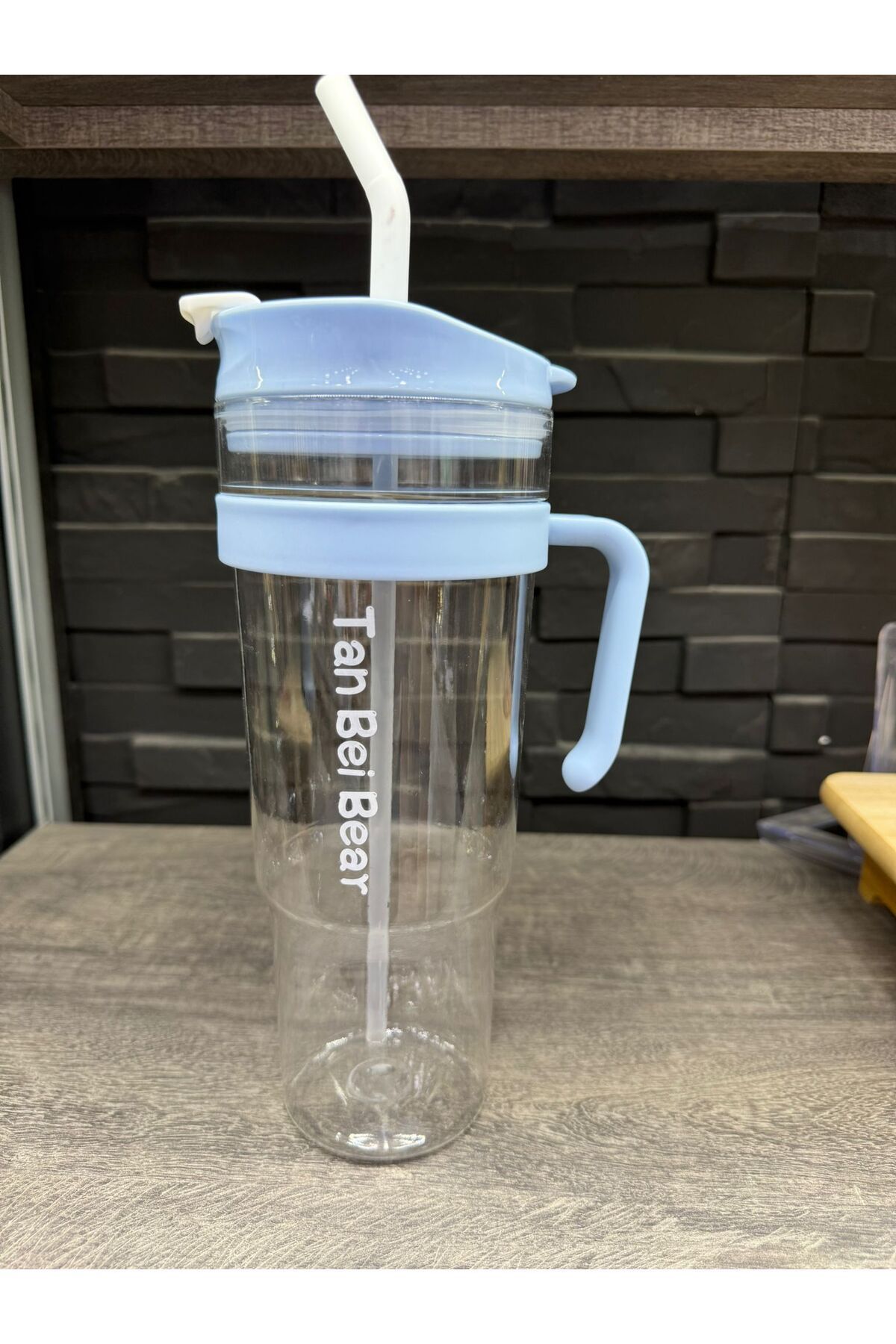 İNTER LİFE-Motivational Water Bottle with Handle and Straw Suitable for Daily Use Bpa-Free Water Bottle Suitable for Detox 1.2 ml 6