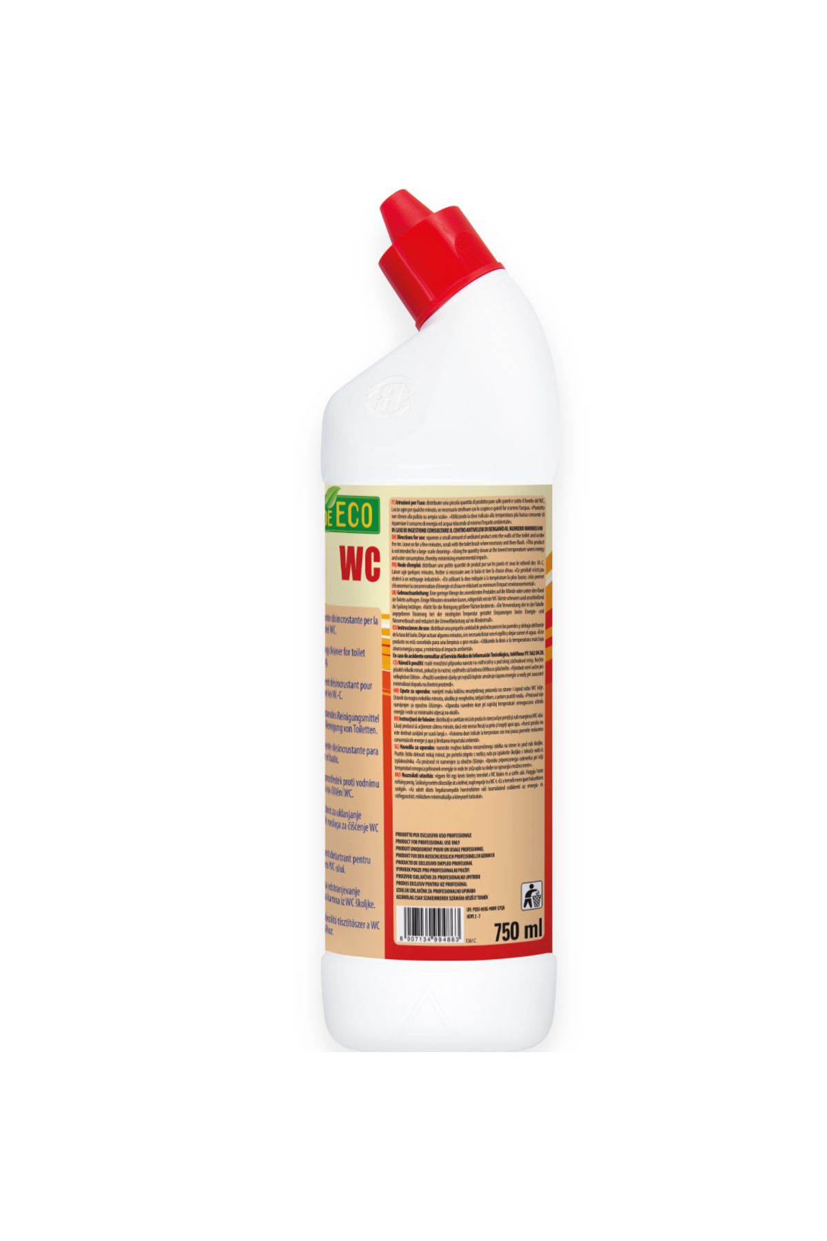 NEFEL INTERCHEM-Detergent detartrant Verde pentru toaletă WC 750ml 2