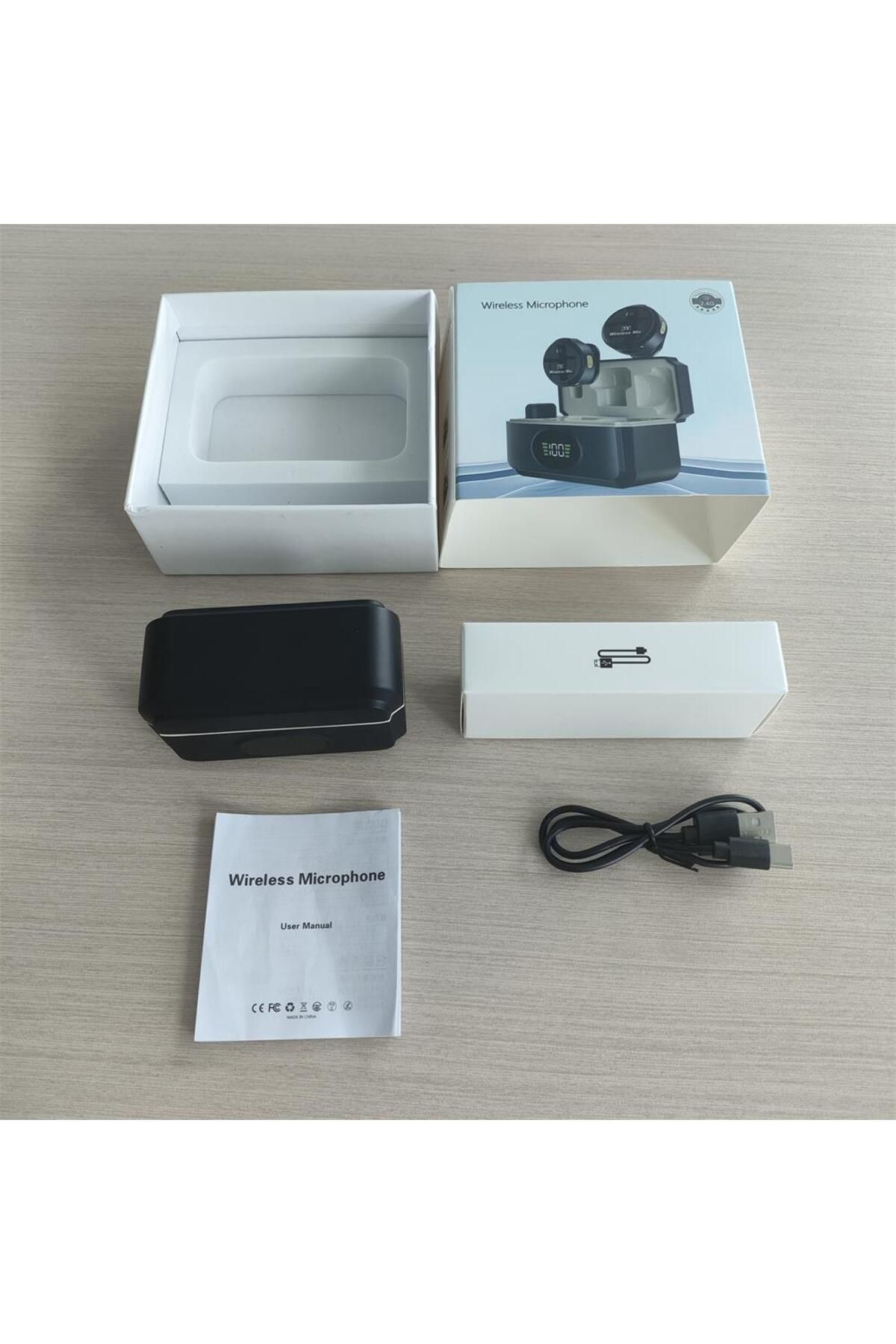 Generic-Professional Mini Small Spy Microphone Wireless Transmitter and Receiver Type C Phone Mic Lavalier f 2