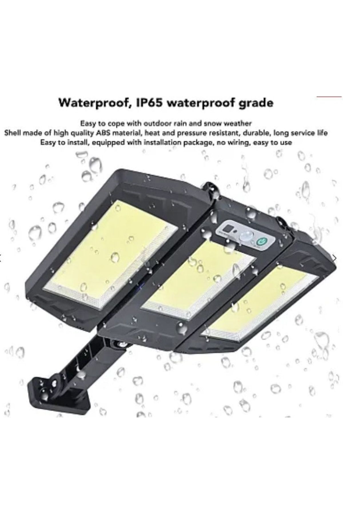 divendi-ro-TRIPLA COB motion sensor solar wall lamp with remote control for outdoor use 4
