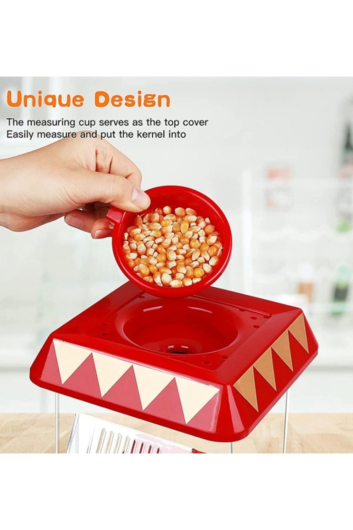 ماكينة صنع الفشار 1200 واط DLC PC148 أحمر/أصفر