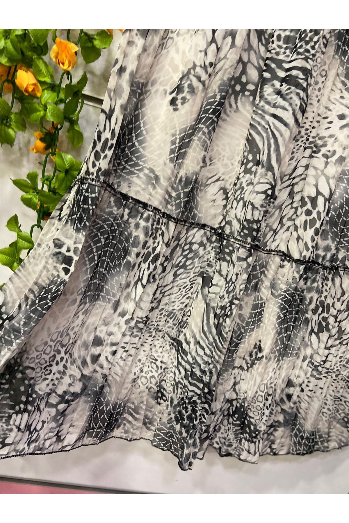 edu collection-Chiffon Skirt Patterned Lining Gypsy Model Layer by Layer 3