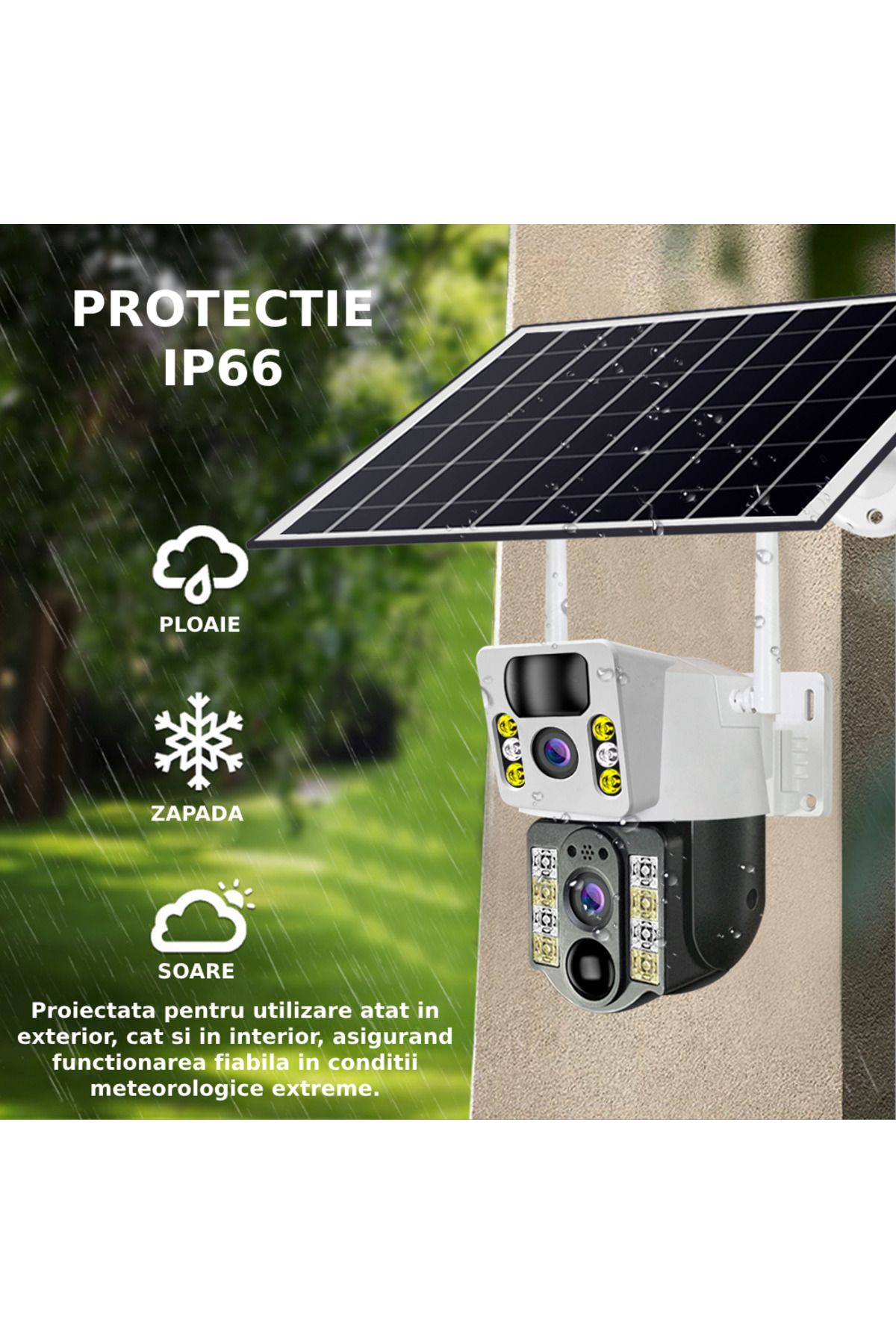 CLAUSTEEL-M119 2in1 Surveillance Camera with 20W Solar Panel , 4MP, 12000mah,4G 3