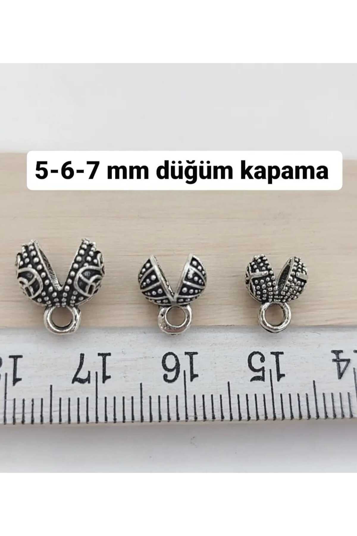 QELA COLLECTION Tesbih Düğüm Kapama Aparatı 39 Adet Düğüm Gizleyici (5-6-7mm)