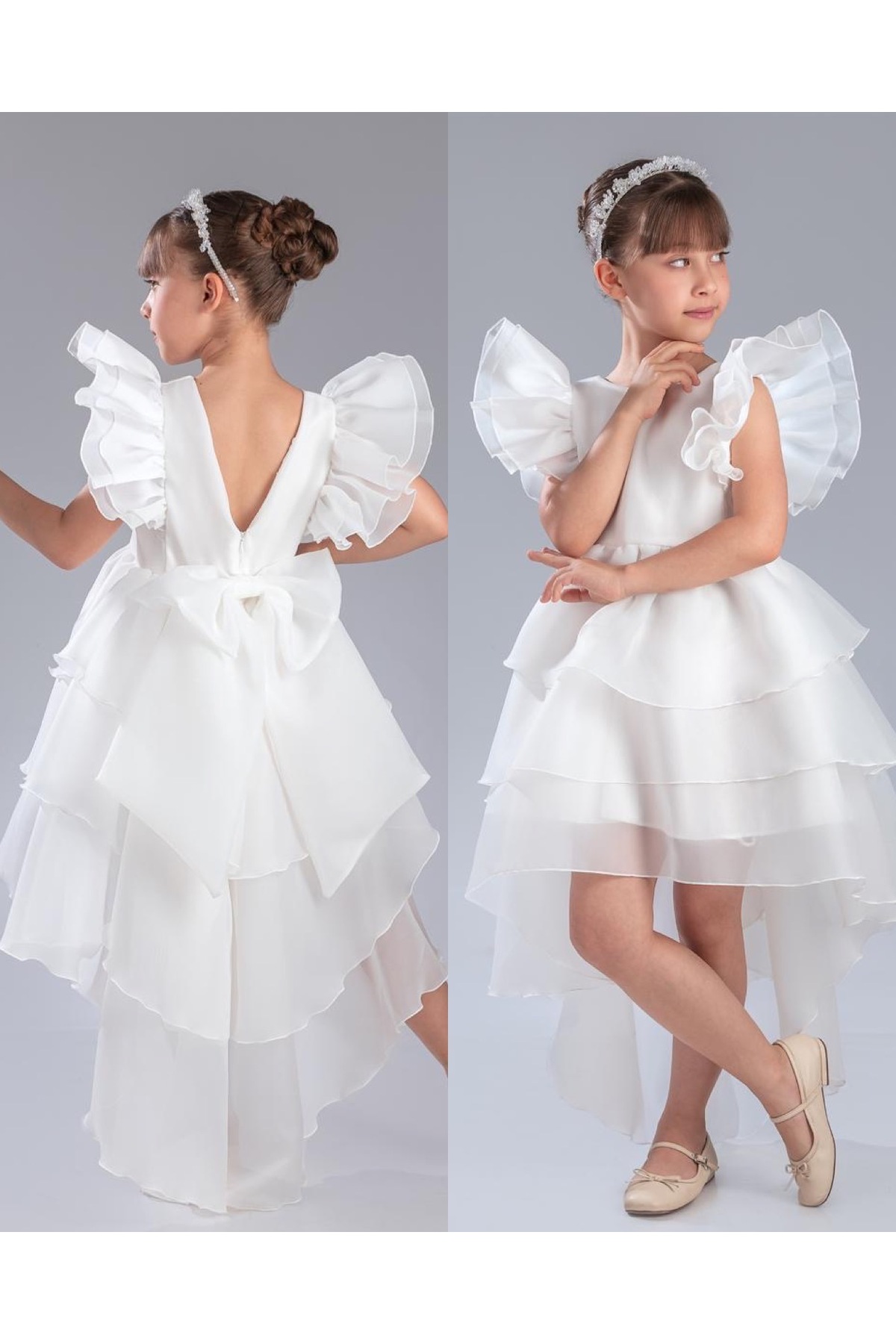 Fatma Kına Fenomen Kids Kuruklu prenses model abiye