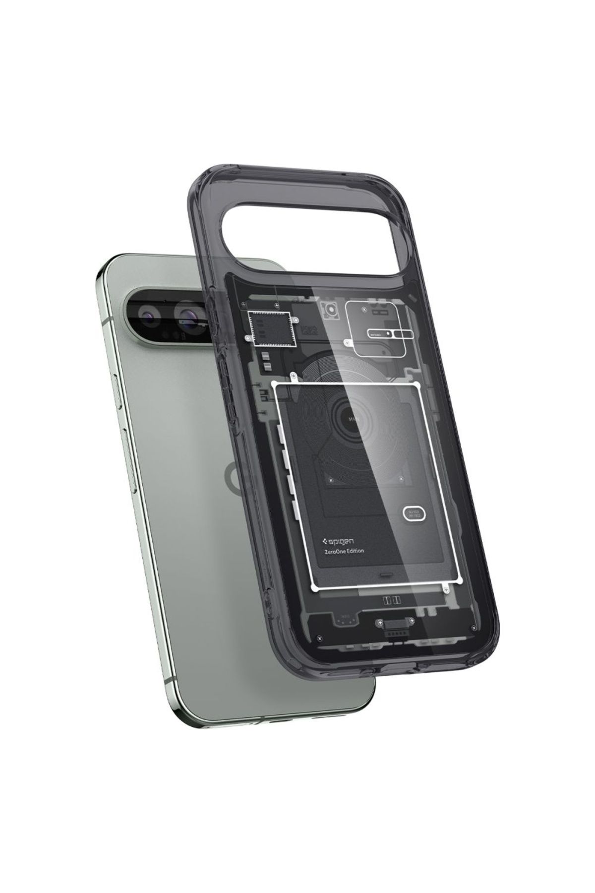 Spigen-Case for Google Pixel 9 Pro XL - Spigen Ultra Hybrid Zero One - Matte Black 6