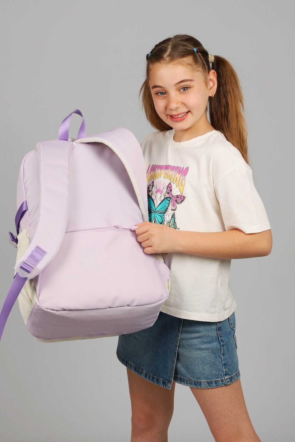 çantamgelsin-Waddell Licensed Twil Columnal Casual Backpack, School Backpack with Plush Toy Gift 4