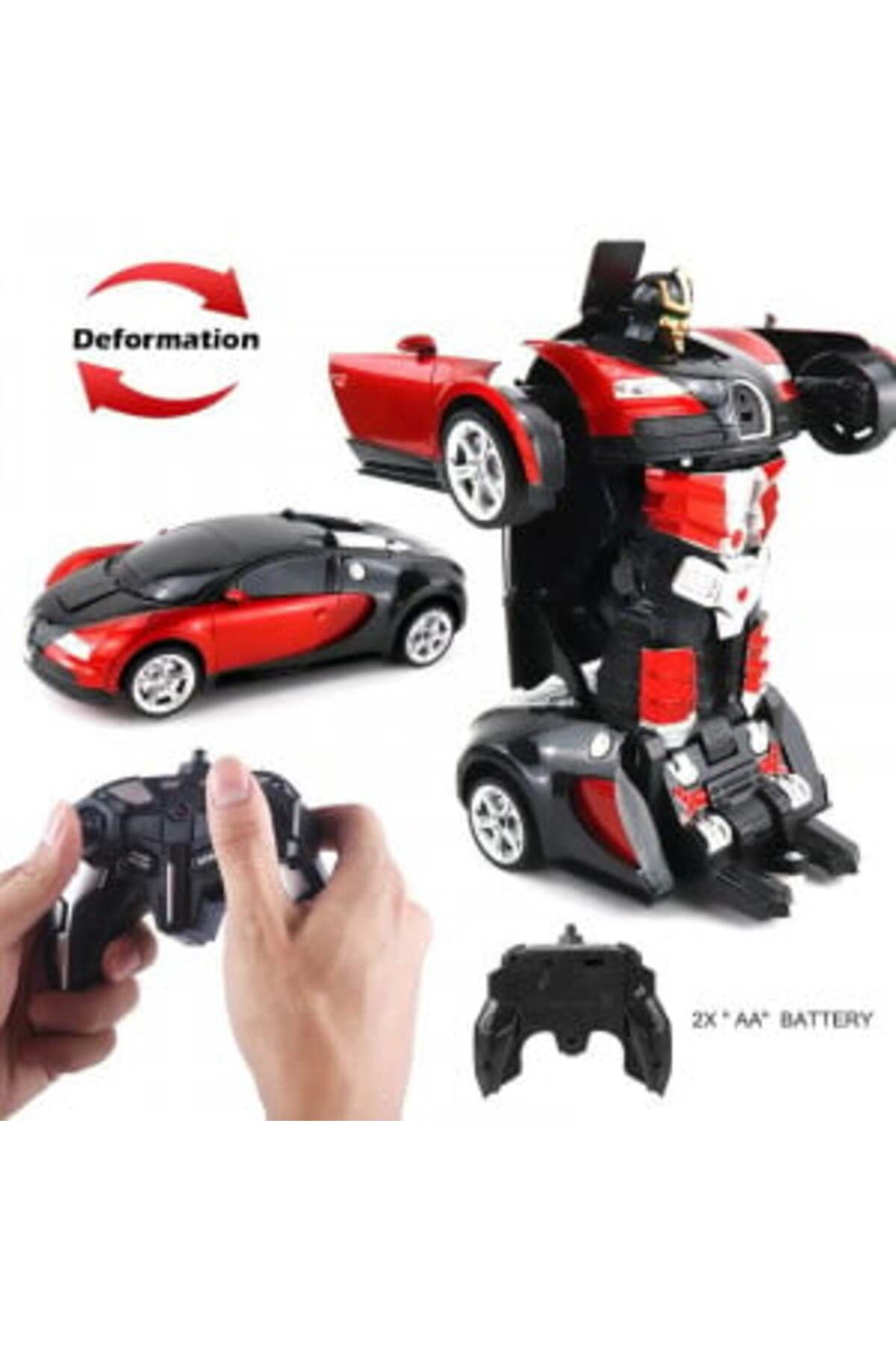 Blusmart-Transformer Toy 2-in-1, car and robot, remote controlled, 30 cm, red 6