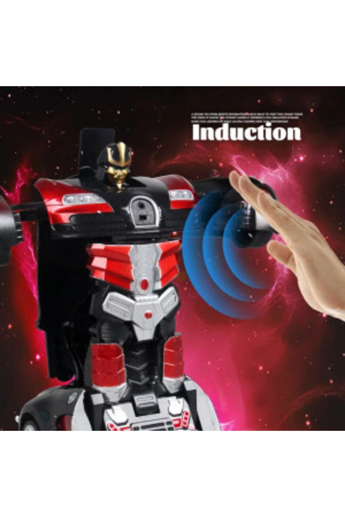 Blusmart-Transformer Toy 2-in-1, car and robot, remote controlled, 30 cm, red 4