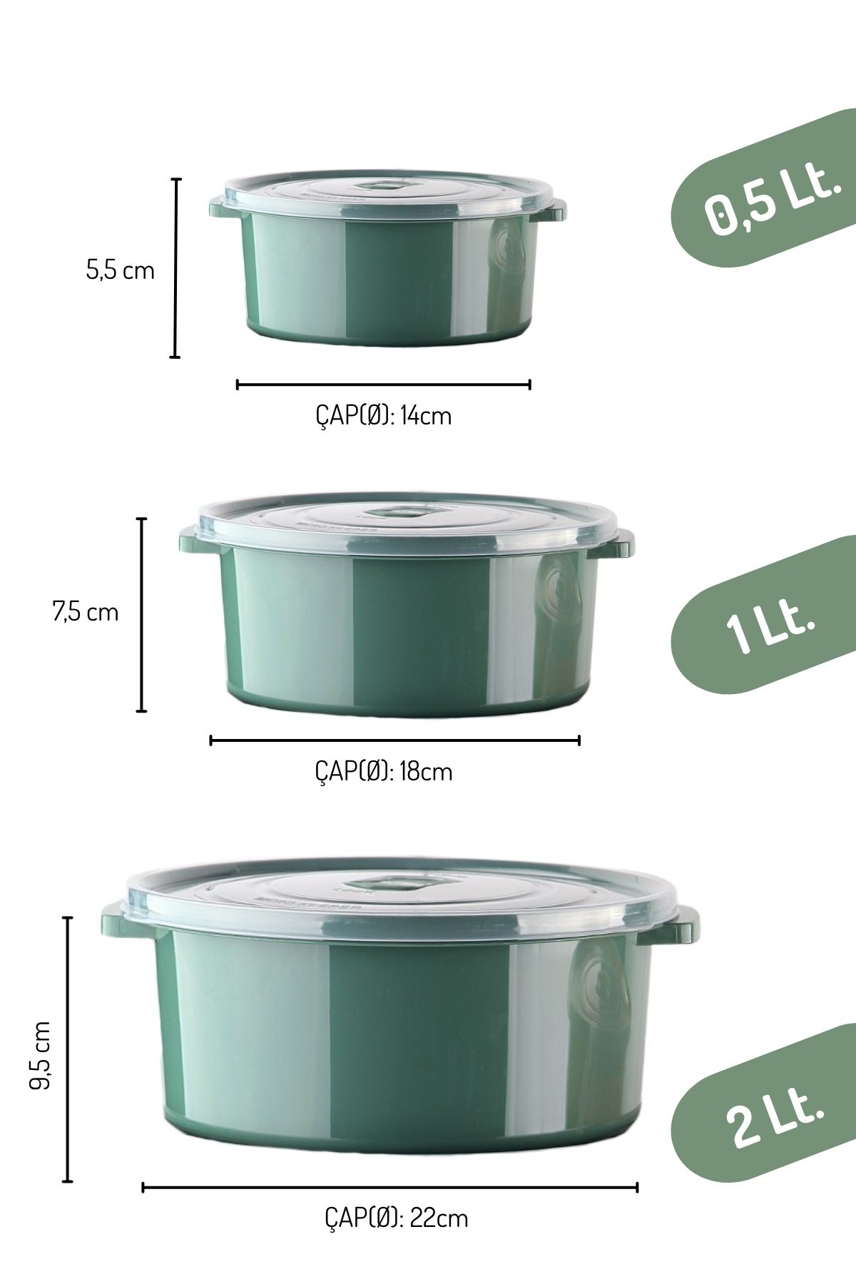 Nandy Home-Set of 12 Storage Containers for Microwave and Freezer Use 6