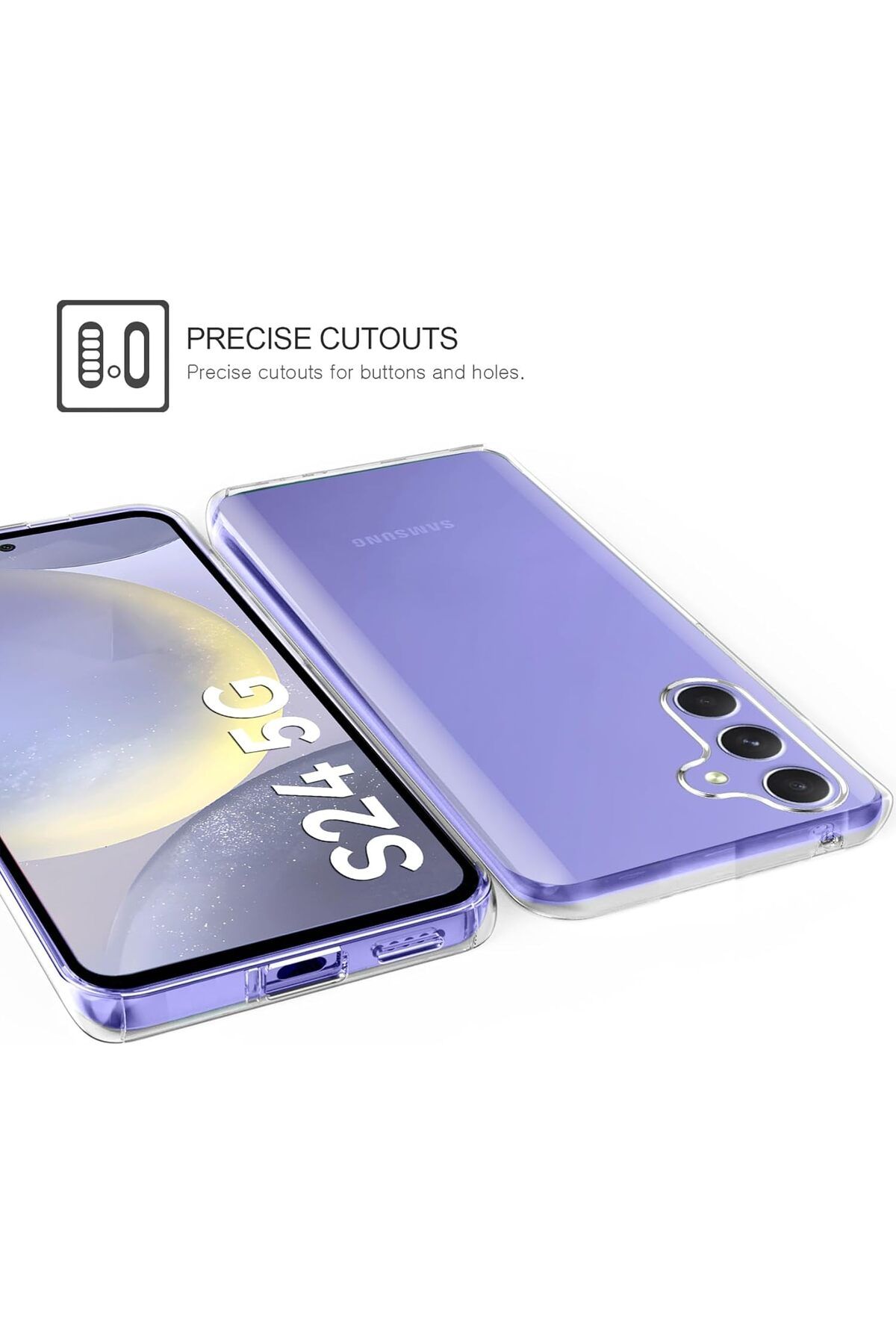 ALC MOBILE-360 case, compatible with Samsung Galaxy S24, V2 Transparent front+back 5