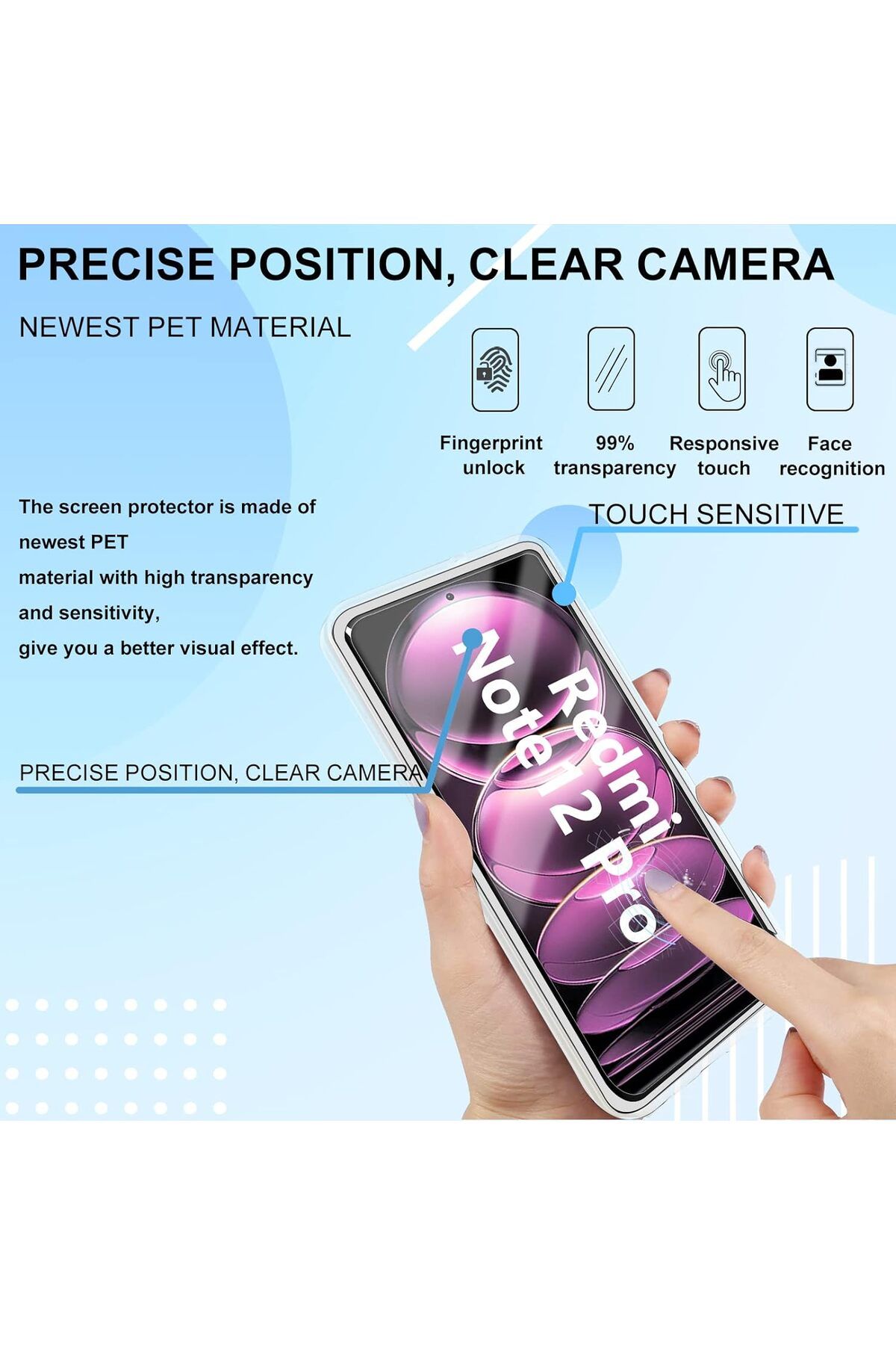 ALC MOBILE-360 Xiaomi Redmi Note 12 Pro Case - V2 Transparent front and back 2