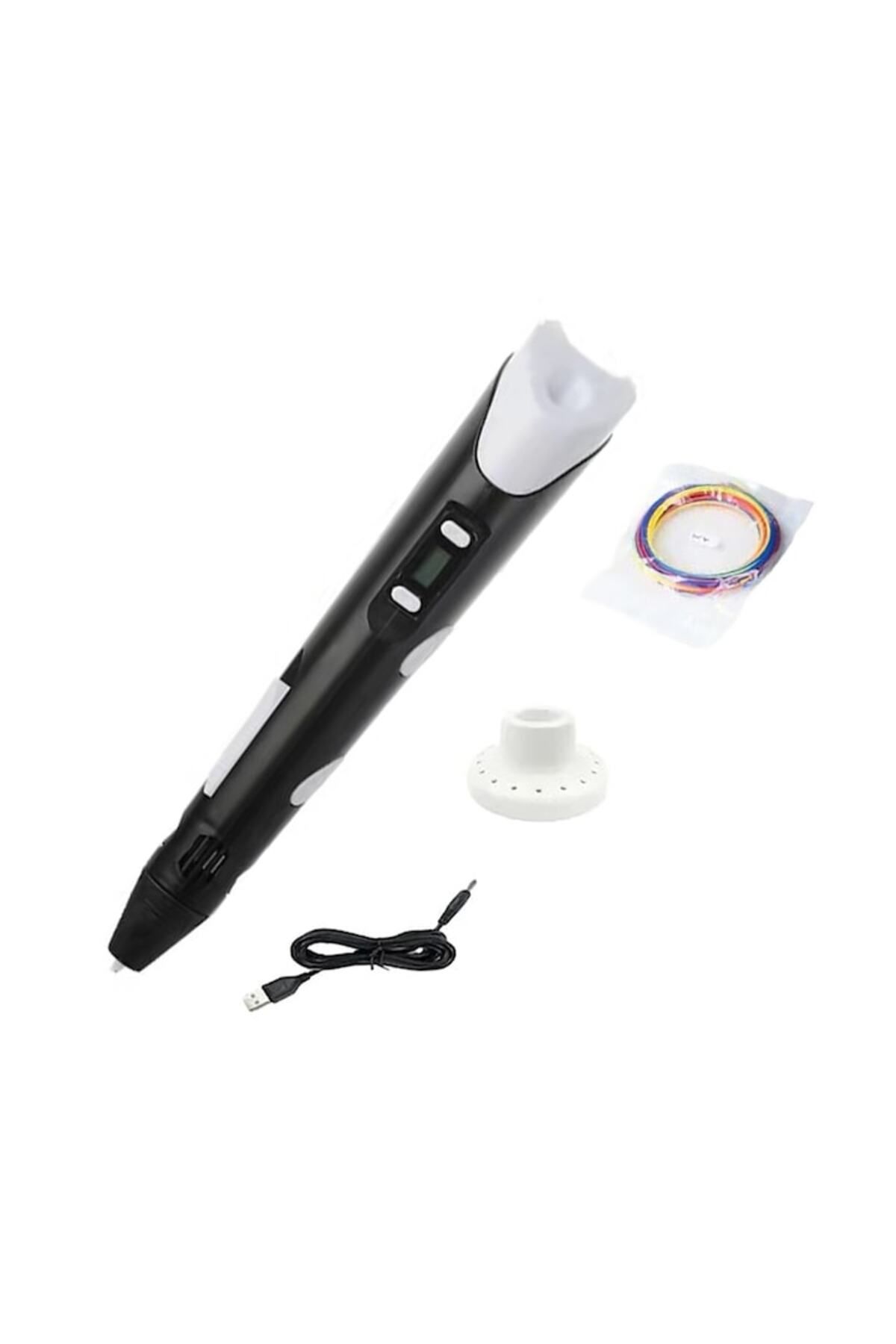 dalimag-3D Smart Printing Pen, Digital Display, with PLA Filament, Support and Adapter, Black 2